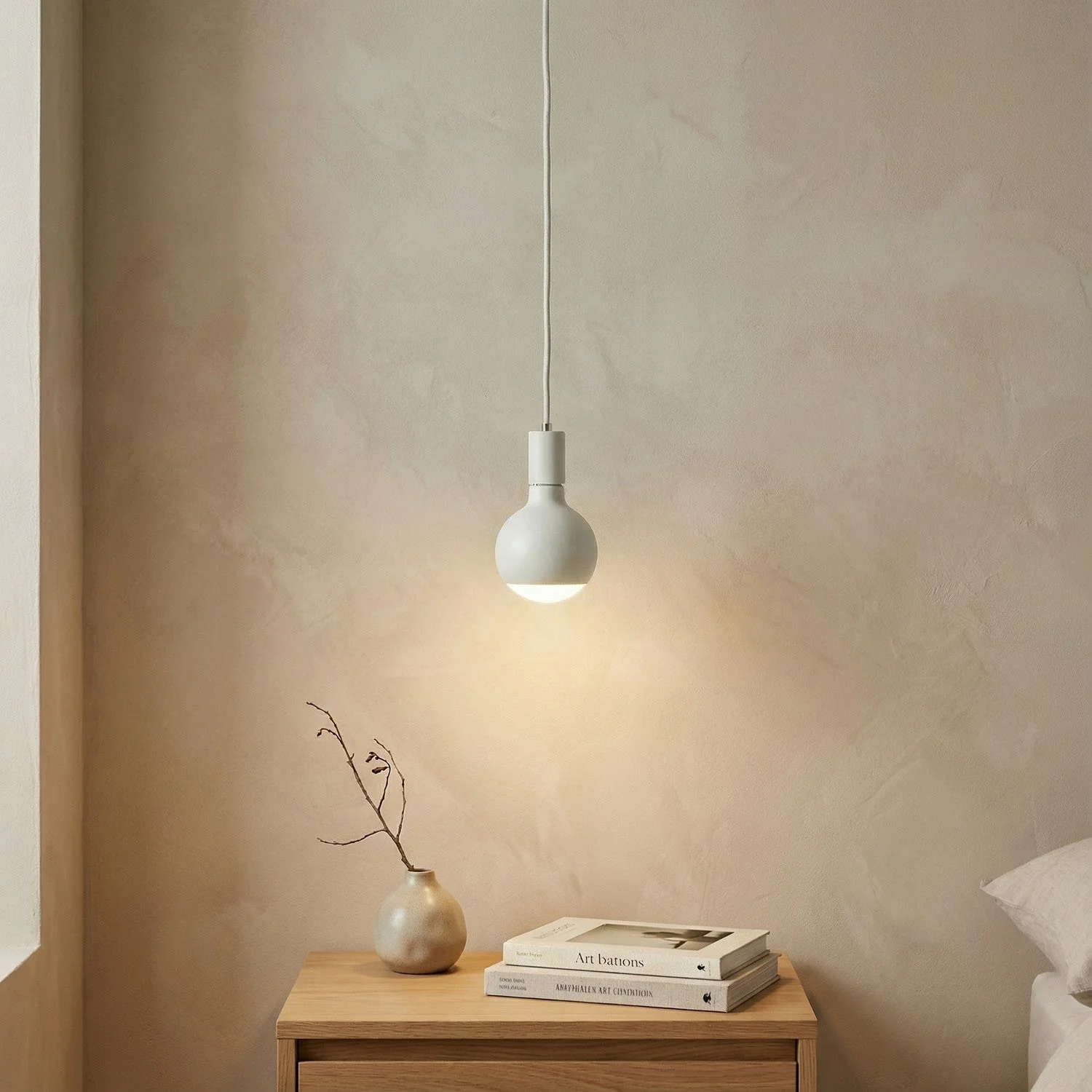Pendelleuchte Filotto Metallico mit Glühbirne Lucia - Weiß - Image 2