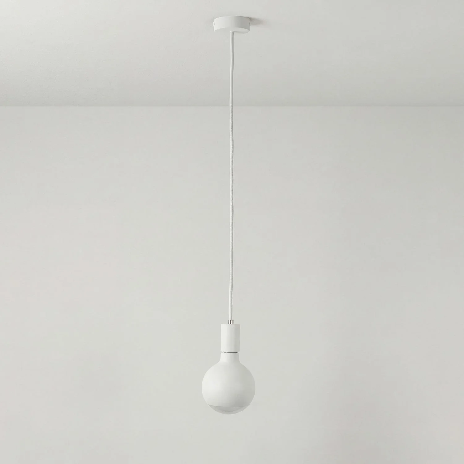 Pendelleuchte Filotto Metallico mit Glühbirne Lucia - Weiß - Image 3
