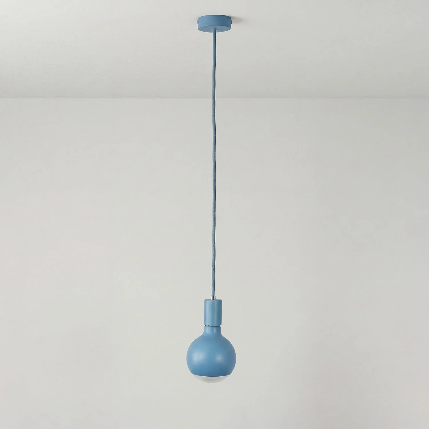 Pendelleuchte Filotto Metallisch mit Glühbirne Lucia - Blau - Image 3