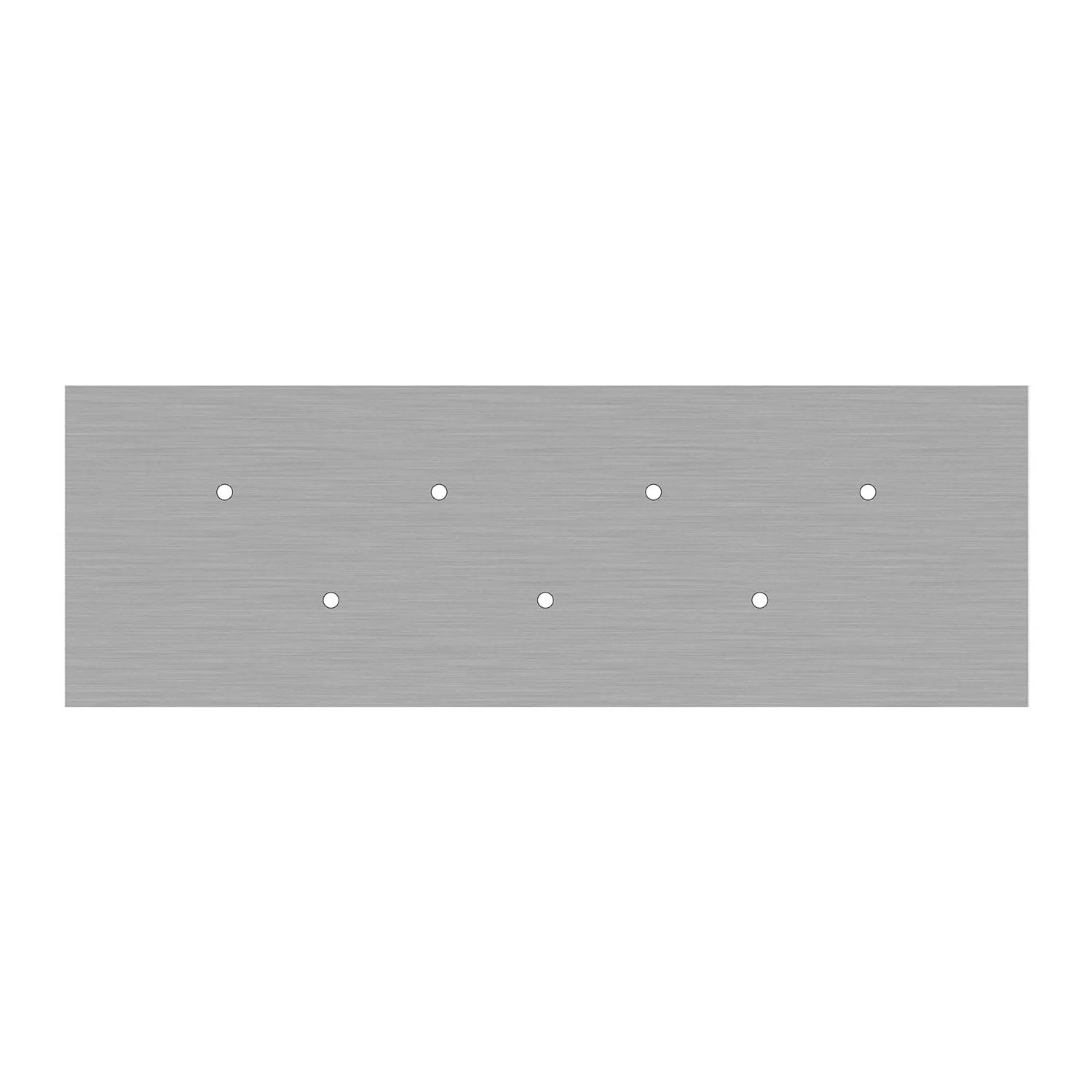 Pendelleuchte mit 7 Hängern und XXL Rose-One Rechteck 675 mm mit Metall-Finishes – Satiniertes Stahl - Image 5