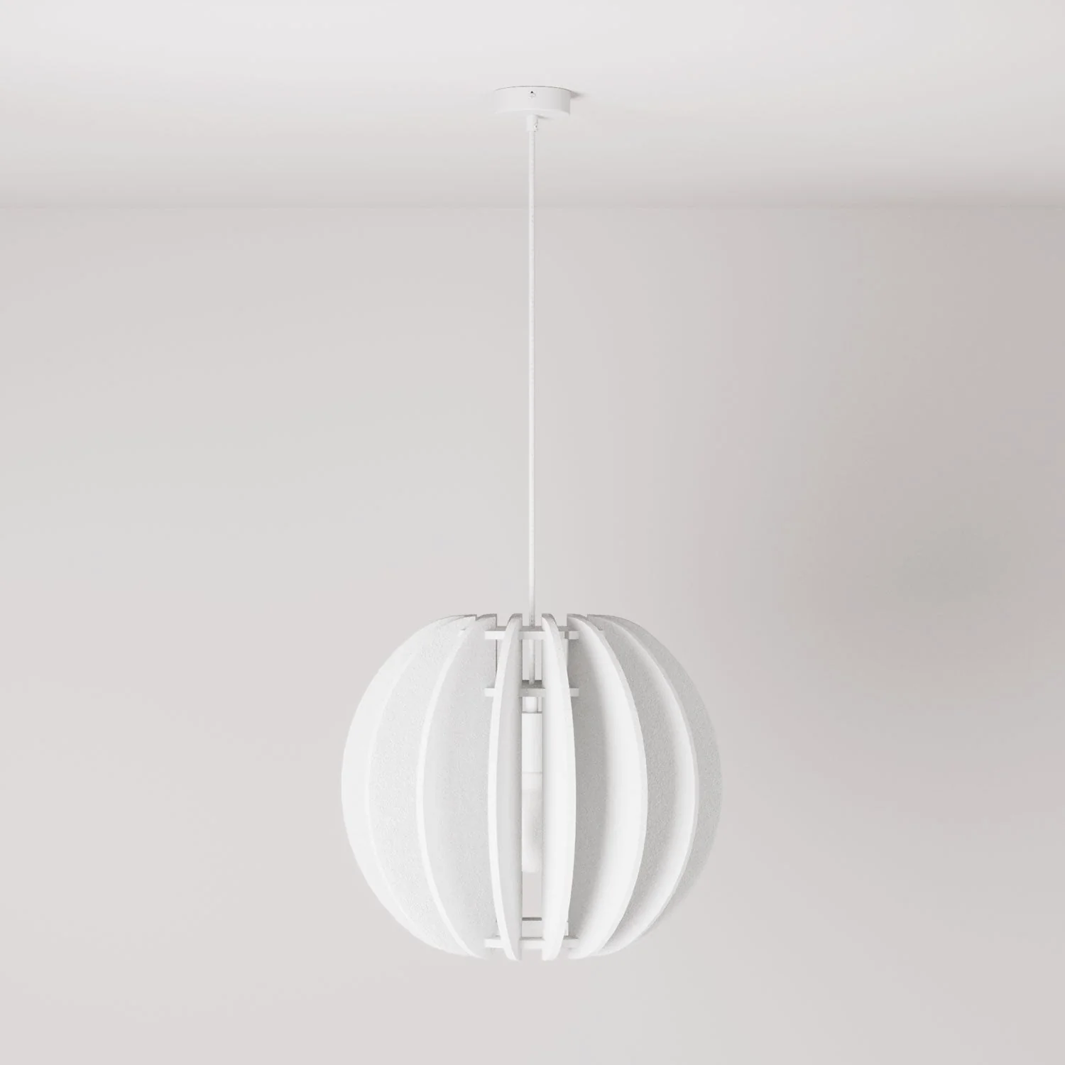 LAMPSHADE – Pendelleuchte mit elliptischem Schirm – Weiß meliert - Image 3