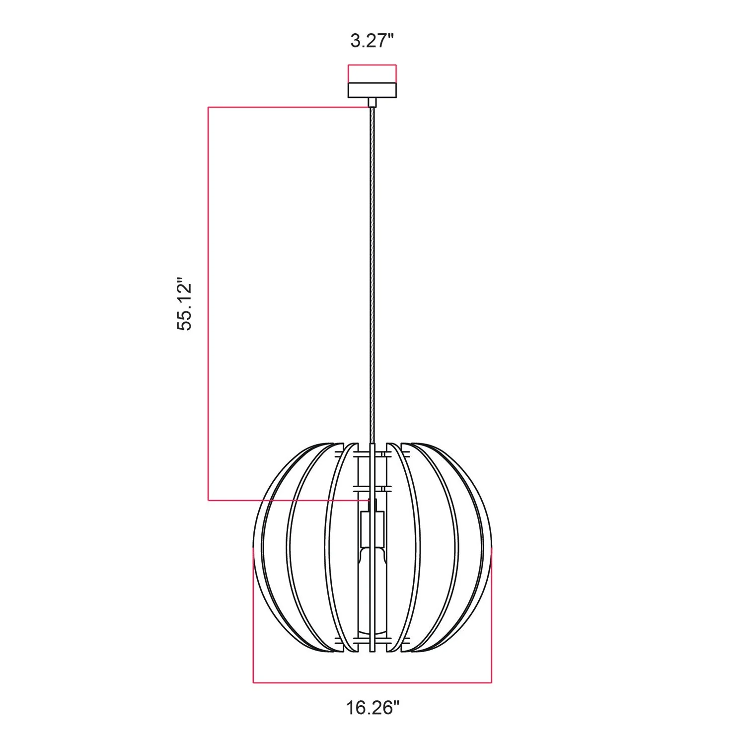 LAMPSHADE – Pendelleuchte mit elliptischem Schirm – Weiß meliert - Image 7