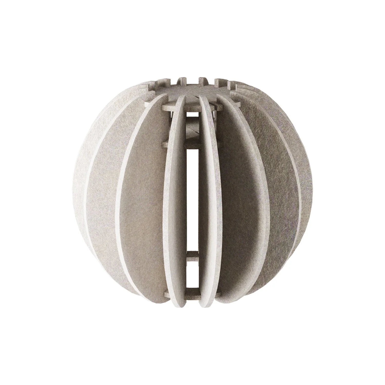 Pendelleuchte mit elliptischem LAMPSHHADE-Schirm aus schallabsorbierendem Material – Melange-Taupe - Image 5
