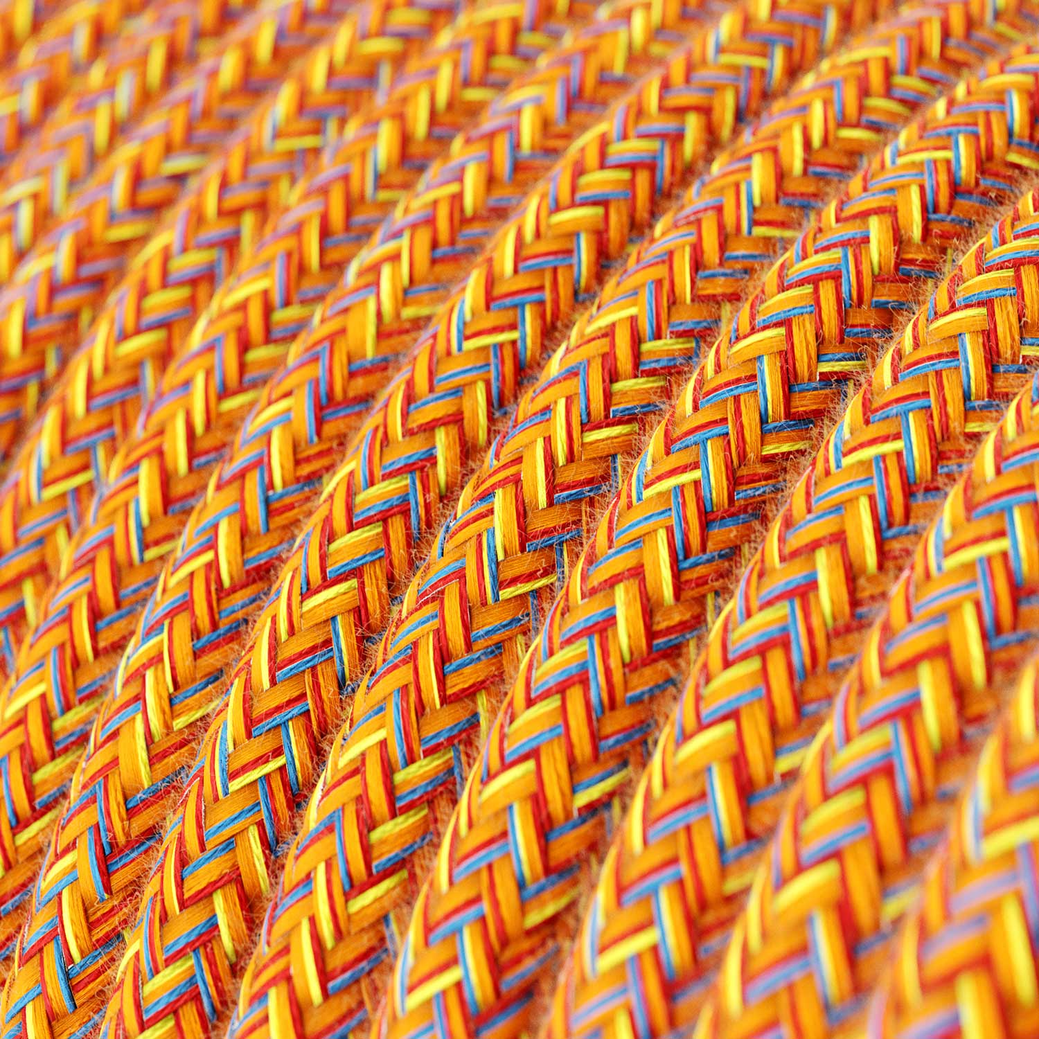 Pendelleuchte mit Flaschenlampenschirm und Adapter für Schienensystem - Gestreiftes Korallenrot - Image 3