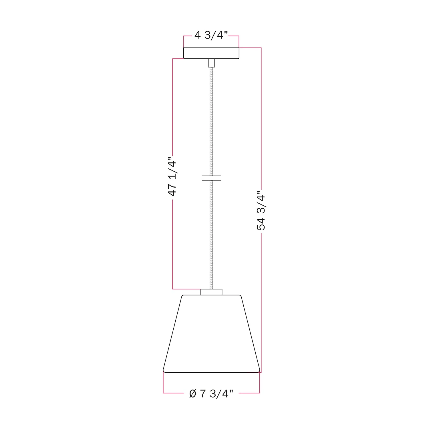 Pendelleuchte mit klarem Kegel Ghost-Lampe - Mattweiß - Image 5