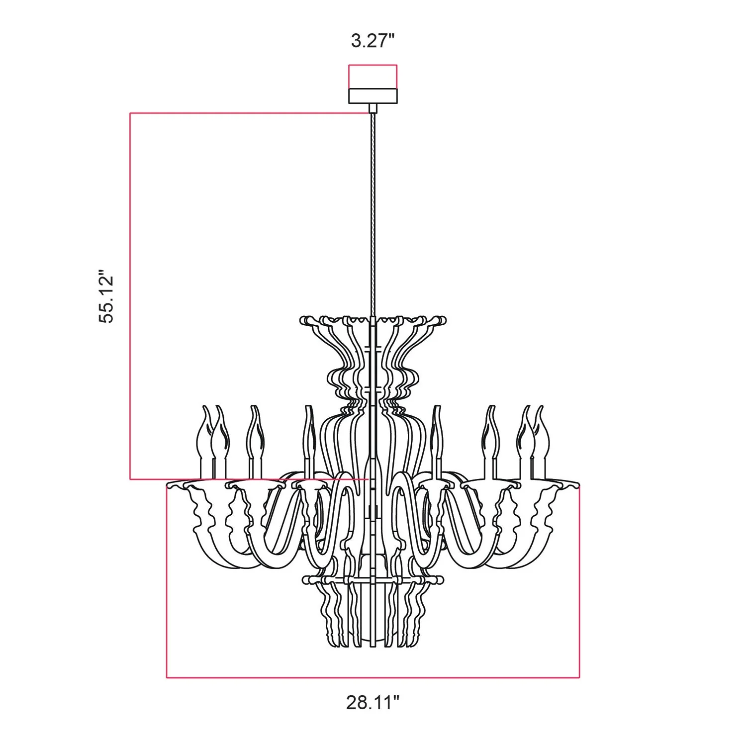 Pendelleuchte mit klassischem LAMPENSCHIRM aus schallabsorbierendem Material – Weiß meliert - Image 7