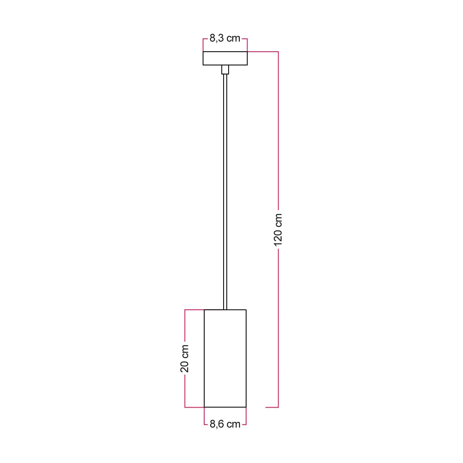 Pendelleuchte mit Holz-Lampenschirm für Tub-E27 Spot - Image 5