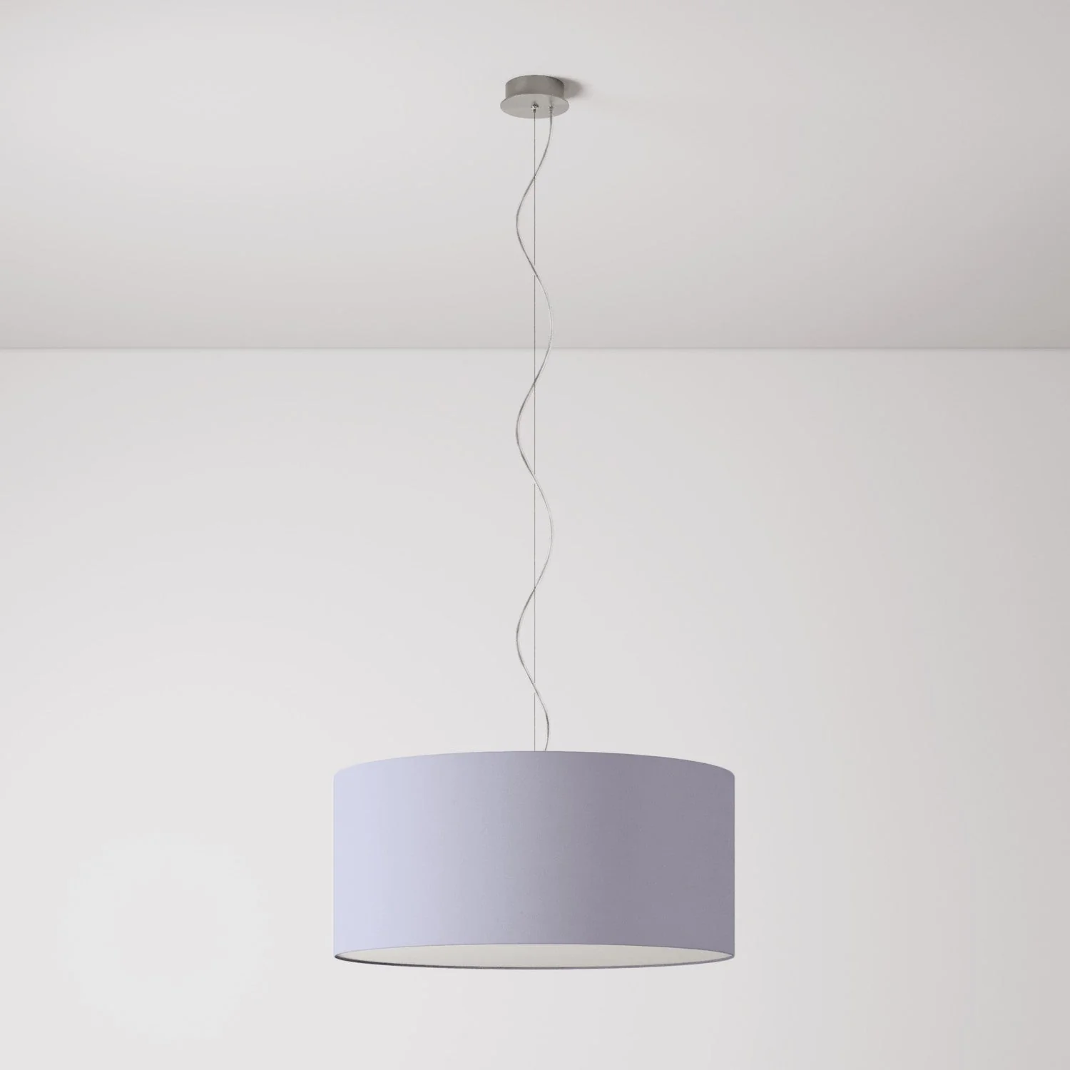Pendelleuchte mit zylindrischem Lampenschirm Cilindro Large – Made in Italy – Teletta Flieder - Image 7