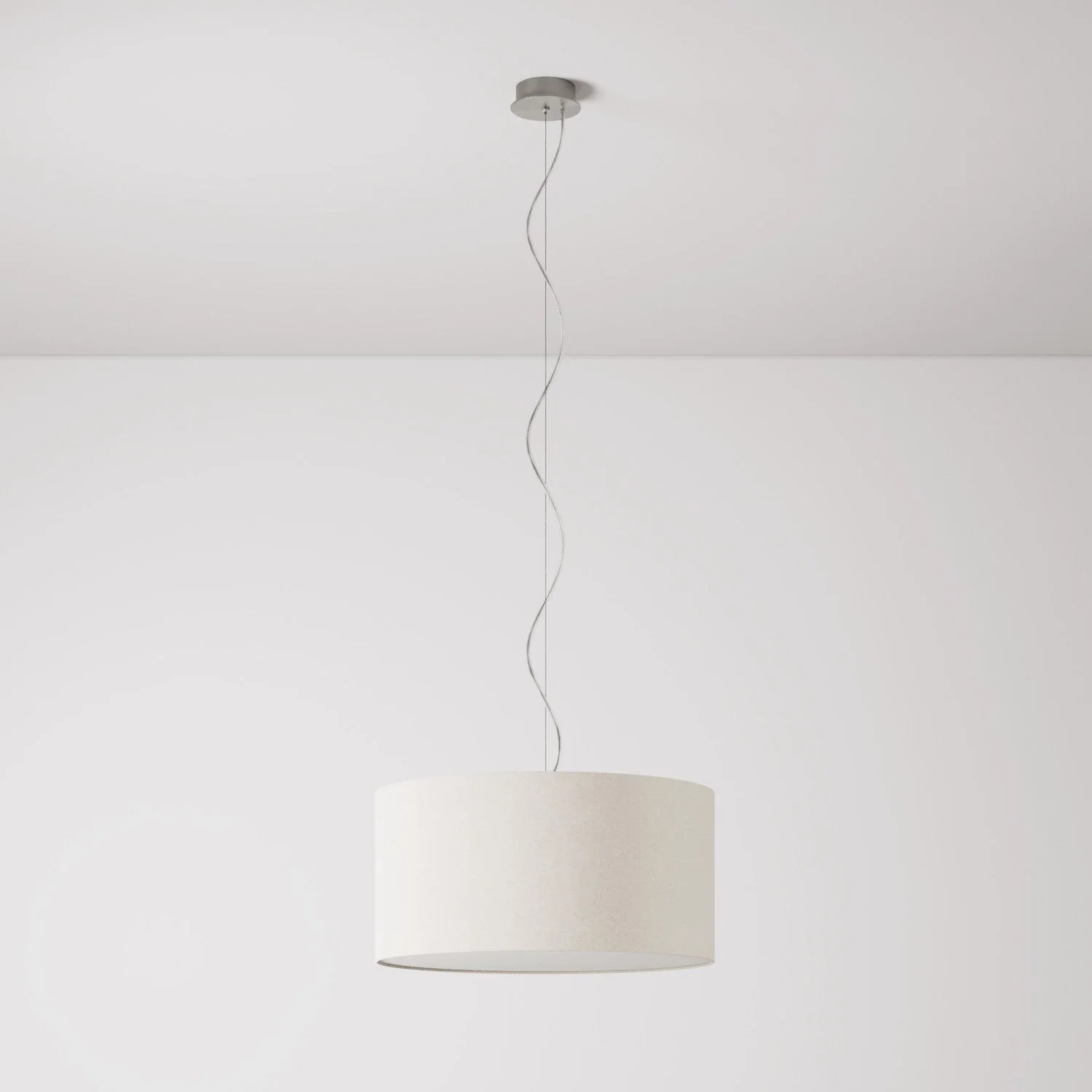 Pendelleuchte mit Stoffschirm Cilindro Medium – Made in Italy – Sandwoll - Image 7
