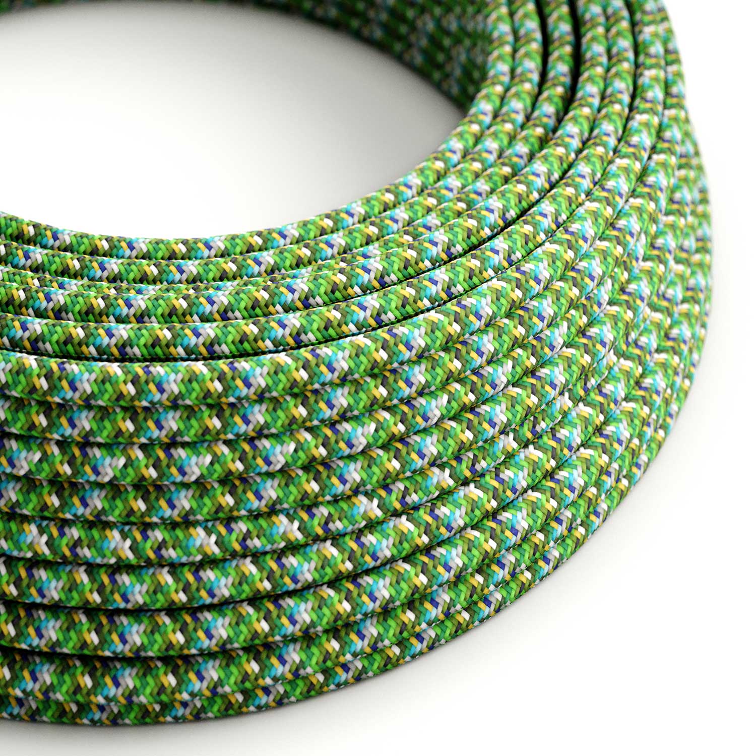 Pixel Green ummanteltes rundes Stromkabel – RX05