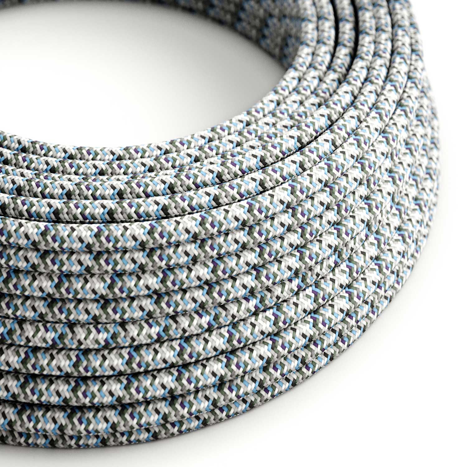 Pixel Ice ummanteltes rundes Stromkabel – RX04