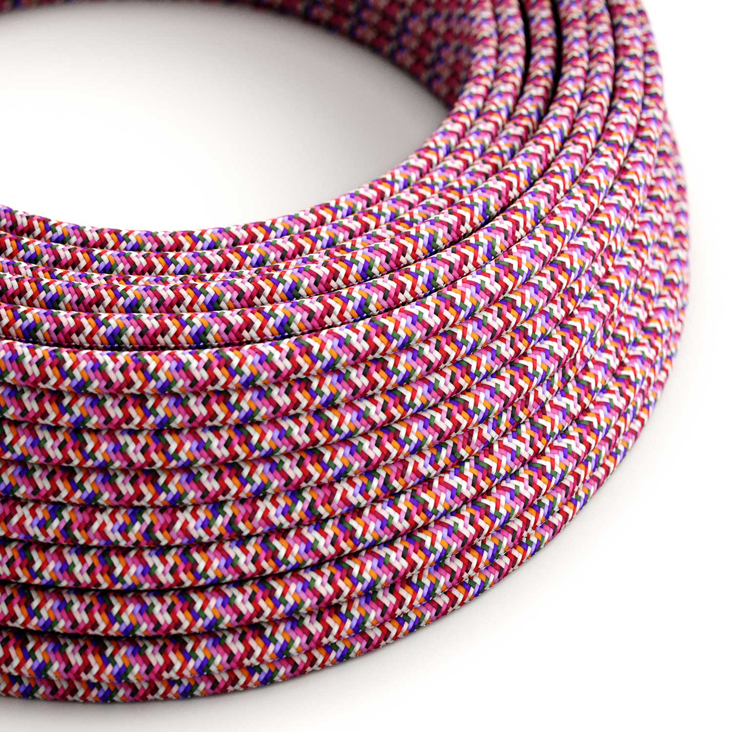 Rundes Stromkabel Pixel Pink – RX00