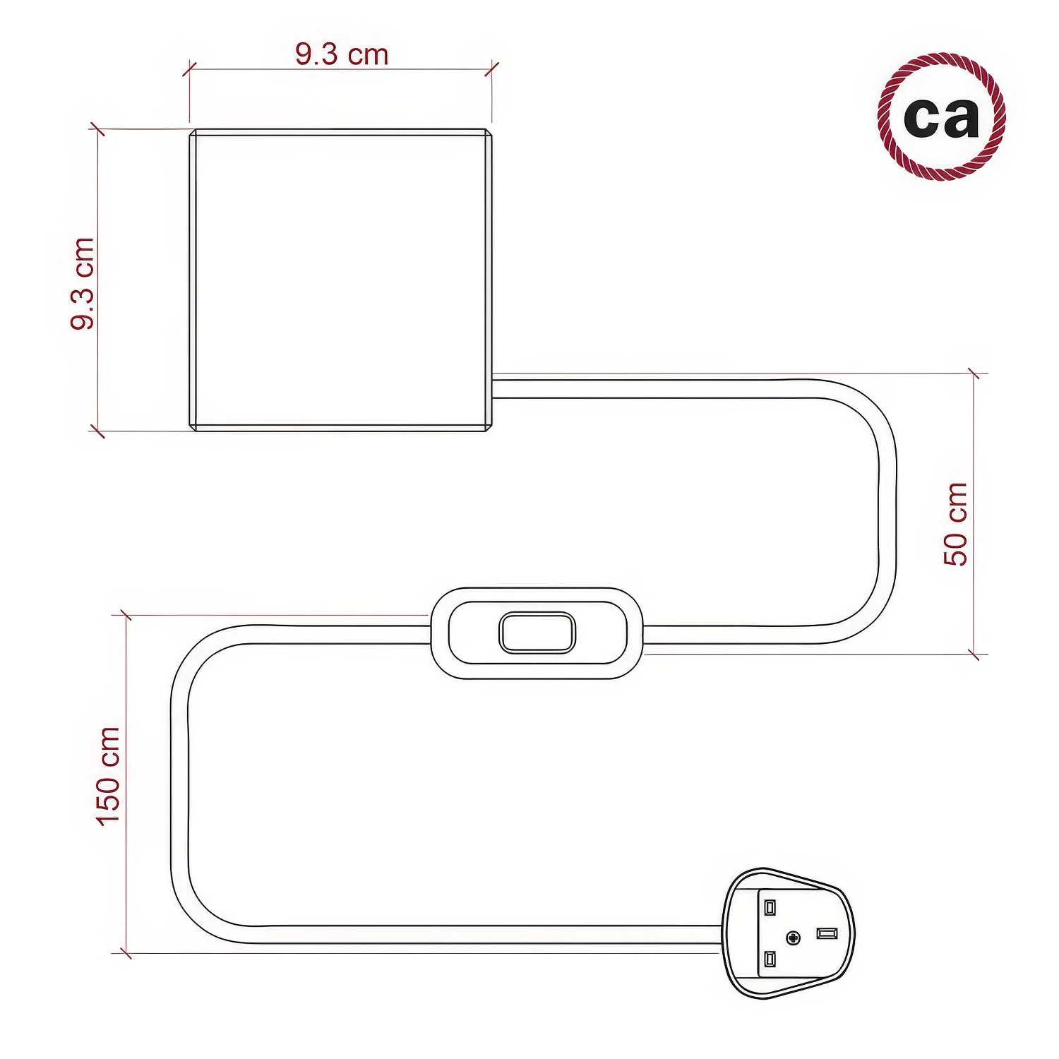 Posaluce Cubetto, Tischleuchte aus Naturholz mit UK-Stecker – Natur - Image 4