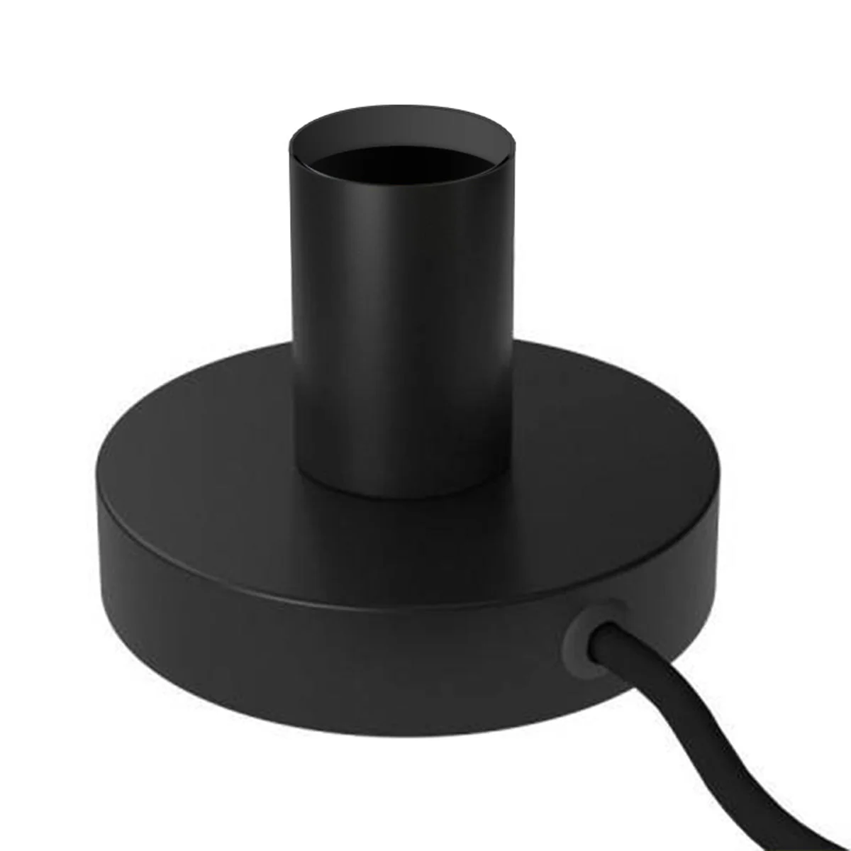 Posaluce – Tischleuchte aus Metall mit UK-Stecker – Schwarz matt