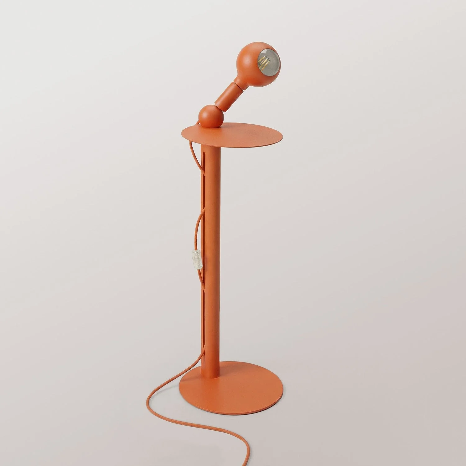 Rocco - Stehleuchte mit UK-Stecker und Glühbirne Camo - Orange - Image 4