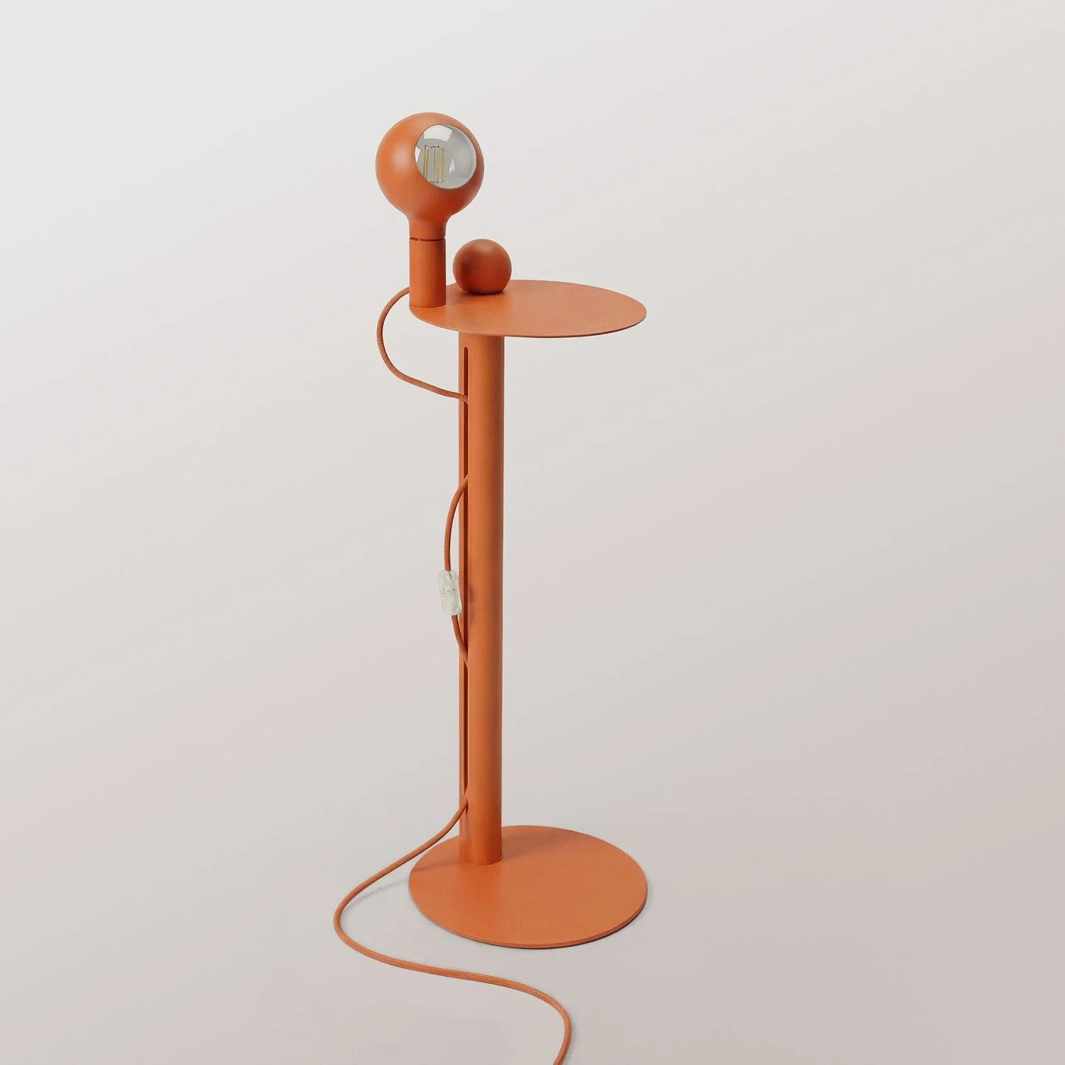 Rocco - Stehleuchte mit UK-Stecker und Glühbirne Camo - Orange - Image 5