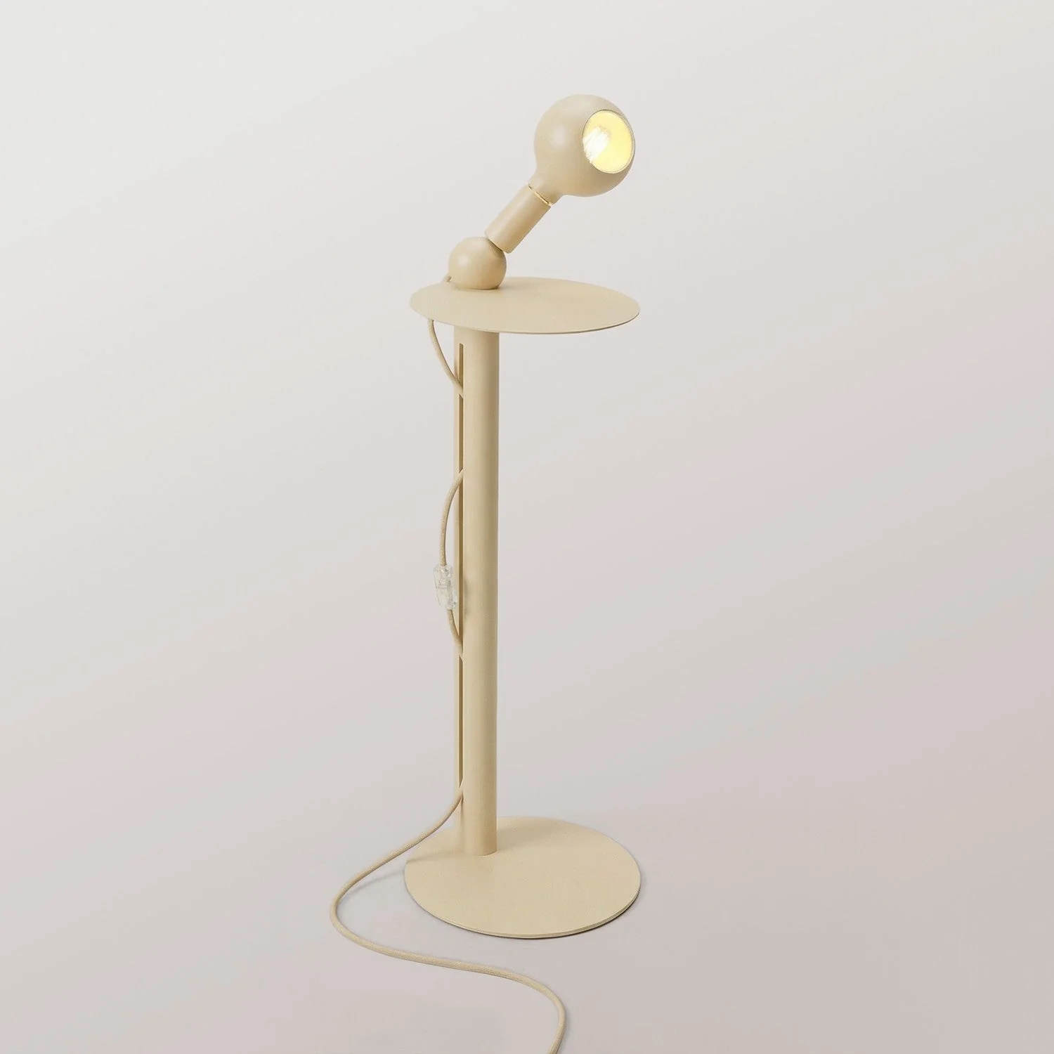 Rocco - Stehlampe mit Glühbirne Camo - Creme
