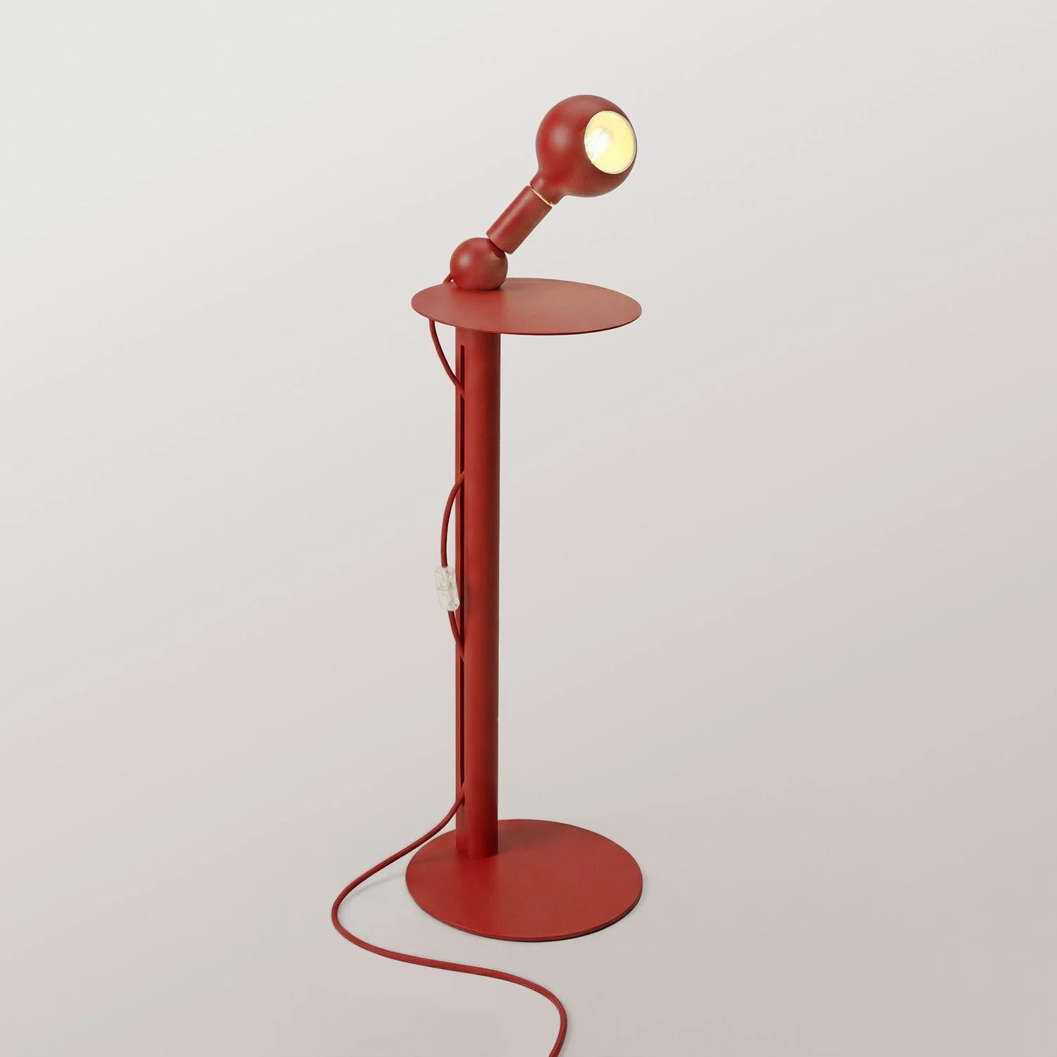 Rocco - Stehlampe mit Glühbirne Camo - Rot