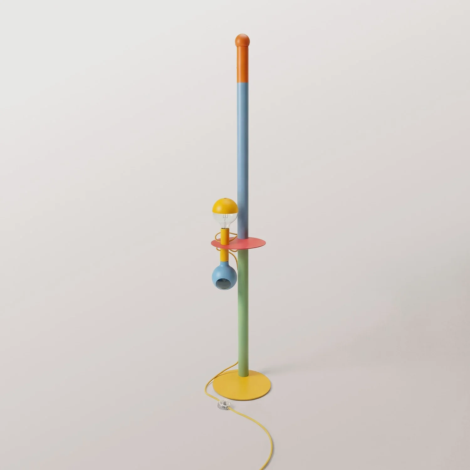 Rocco XXL - Mehrfarbige Stehleuchte mit UK-Stecker und Glühbirne Maria und Camo - Image 6