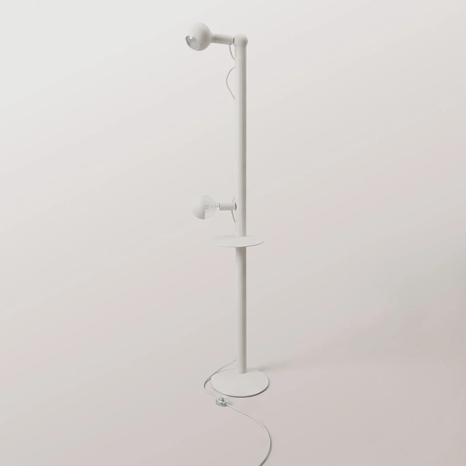Rocco XXL - Stehlampe mit Glühbirne Maria und Camo - Weiß - Image 5