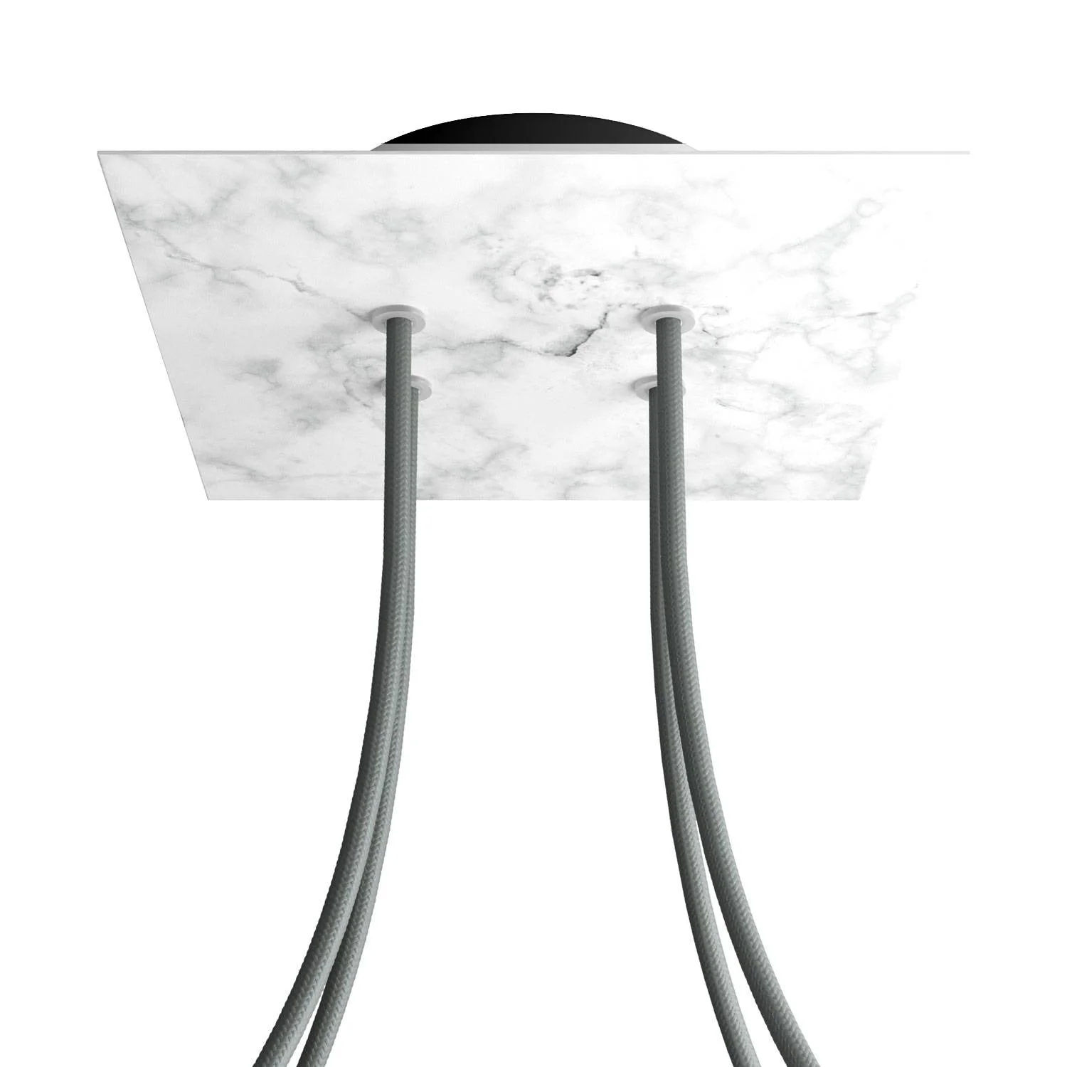 Rosone Rose-One quadratisch, 200 mm mit 4 Löchern und 4 seitlichen Löchern - Carrara-Marmor - Image 8