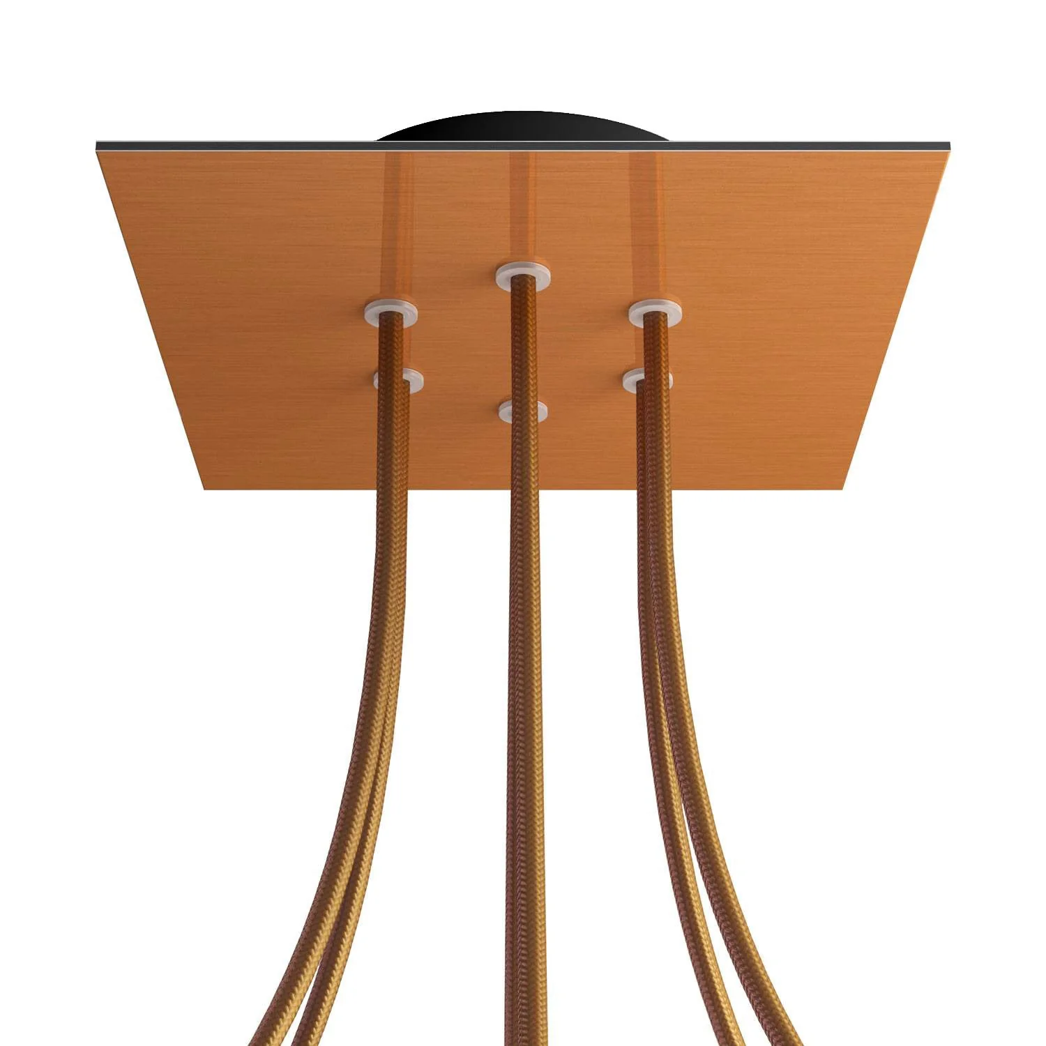 Rose-One Baldachin quadratisch, 200 mm mit 6 Löchern und 4 seitlichen Löchern – Dibond Satin-Kupfer - Image 8
