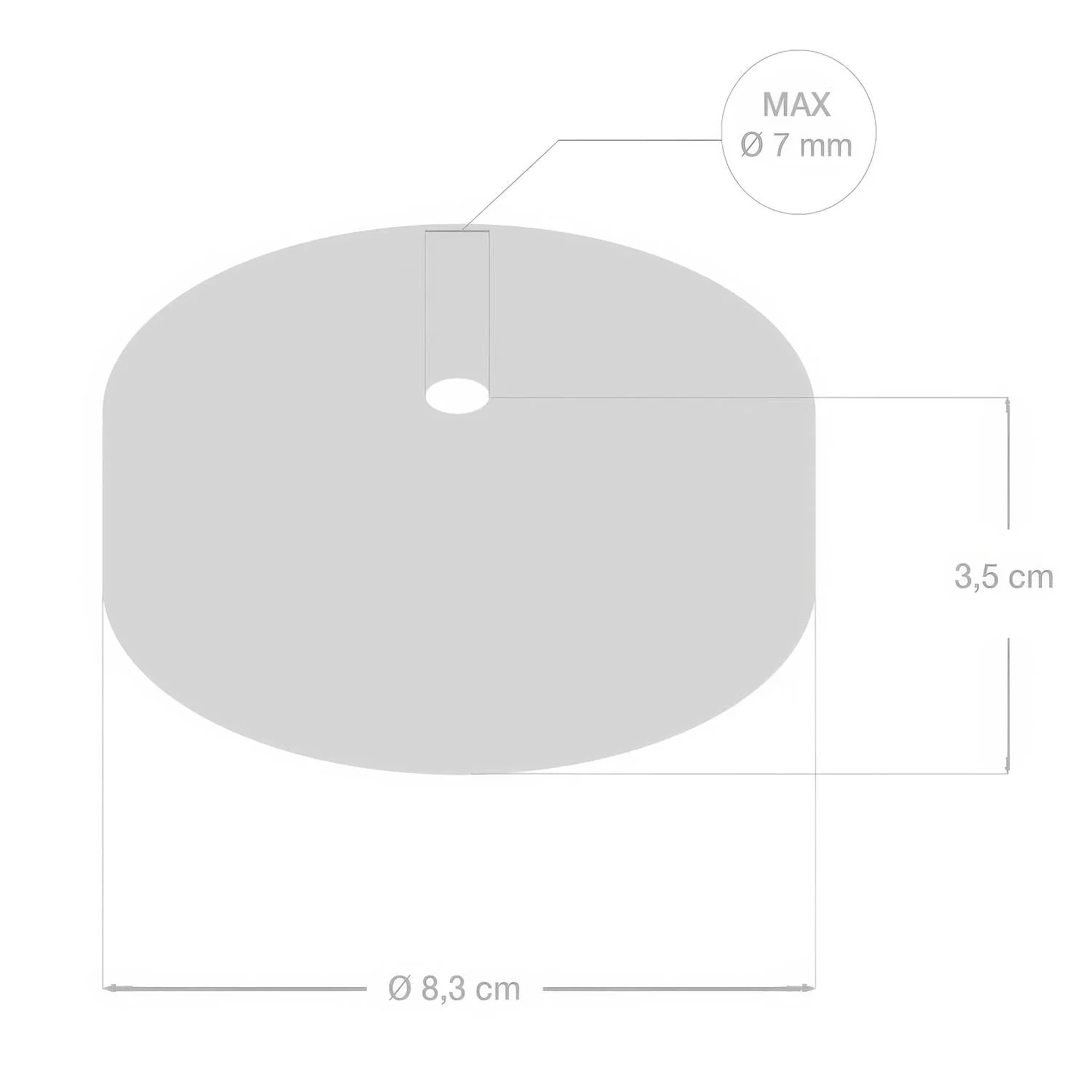 Zylindrisches Lampenbaldachin-Kit aus Silikon – Violett - Image 4