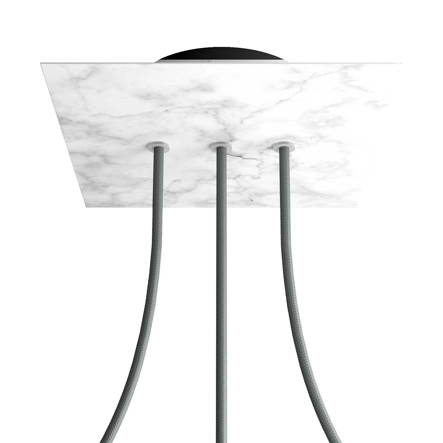 Rosone Rose-One quadratisch, 200 mm mit 3 Öffnungen in Reihe und 4 seitlichen Öffnungen – Carrara-Marmor - Image 8