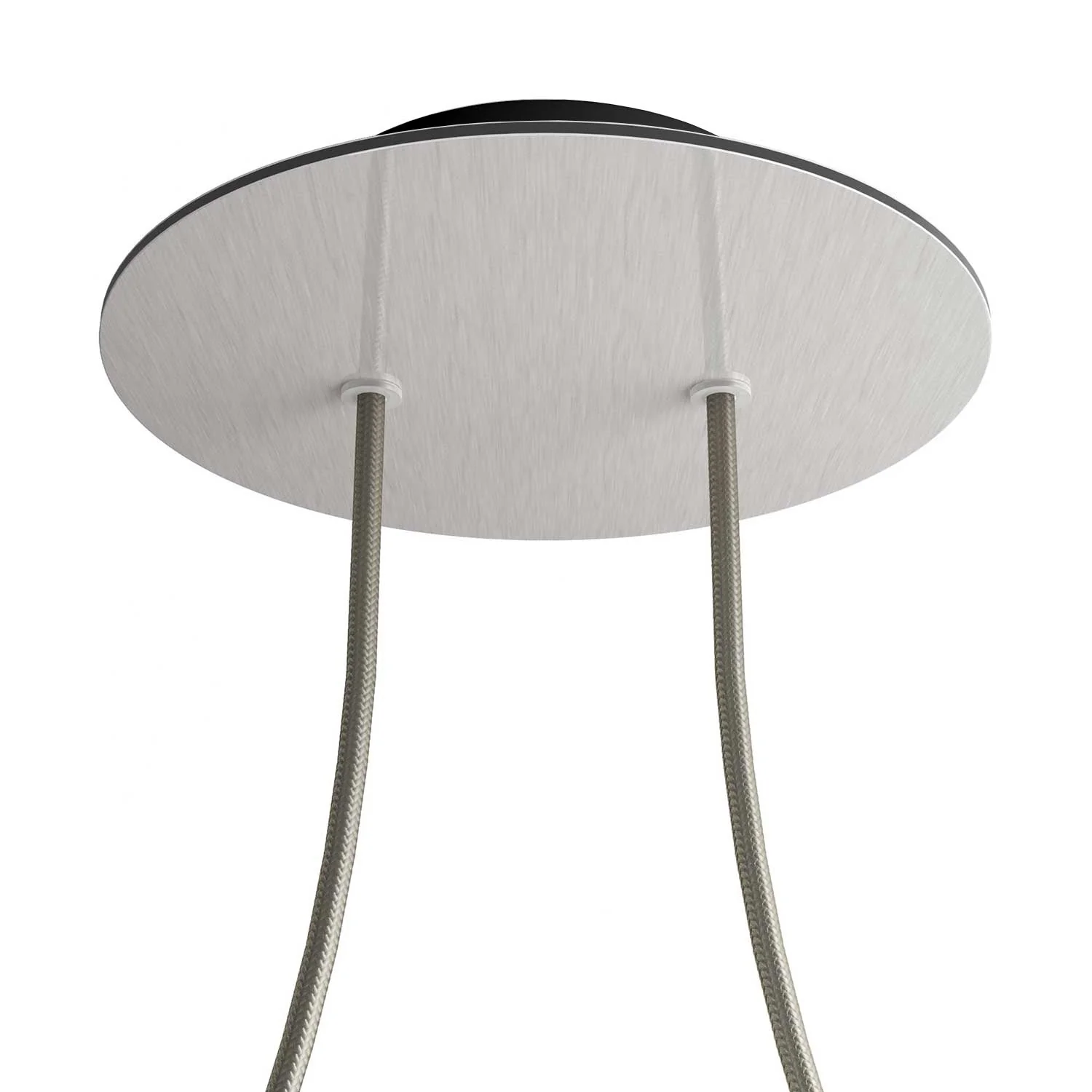 Rose-One Baldachin rund, Durchmesser 200 mm mit 2 Löchern und 4 seitlichen Löchern – Dibond mattierter Stahl - Image 8