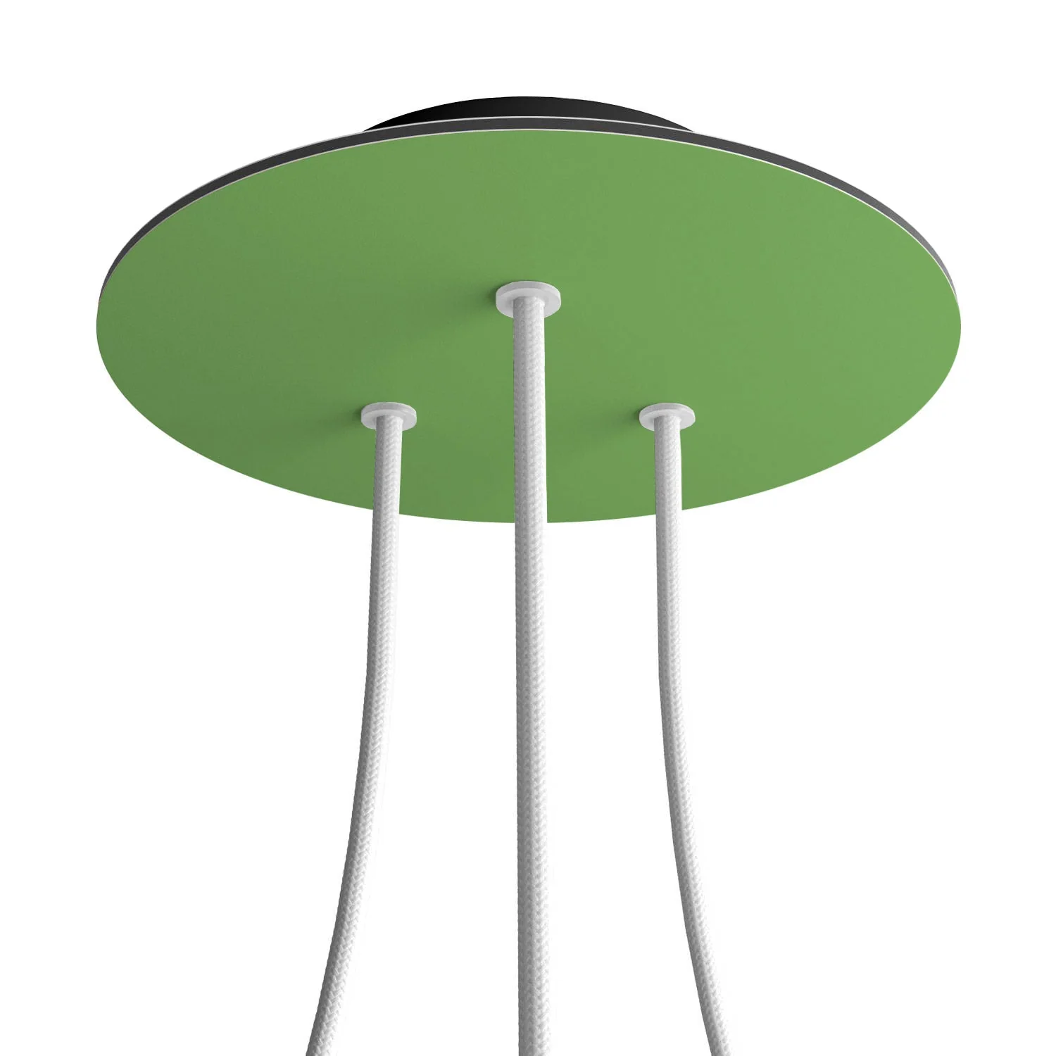 Rose-One Baldachin rund, Durchmesser 200 mm mit 3 Löchern und 4 seitlichen Löchern – Wiesengrün - Image 8