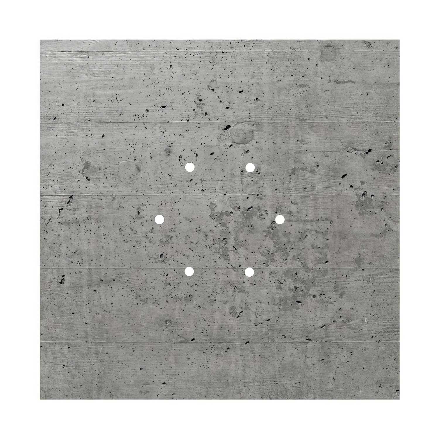 Baldachin XXL Rose-One quadratisch, 400 mm mit 6 Löchern und 4 seitlichen Löchern – Beton - Image 3
