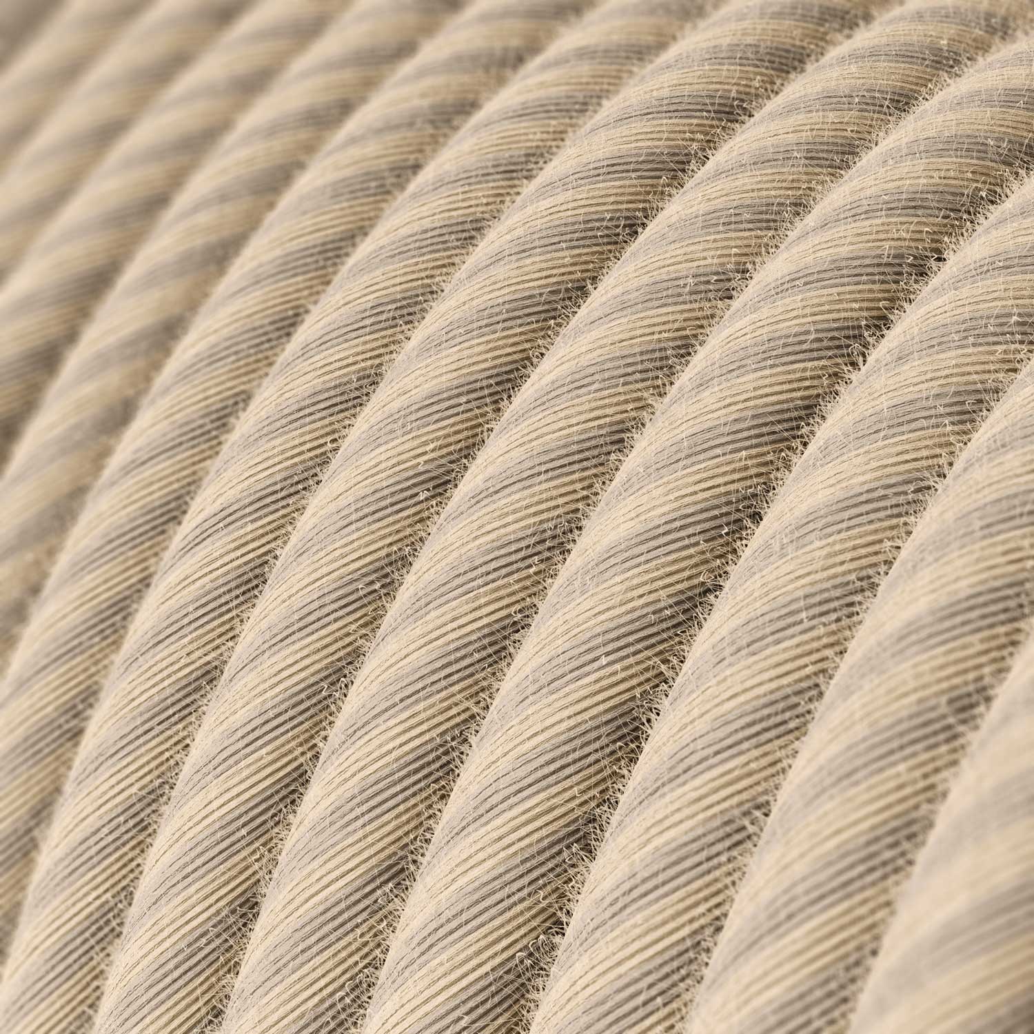 Rundes elektrisches Vertigo-Kabel, ummantelt mit Stroh-Baumwolle und Leinen ERD20 - Image 2