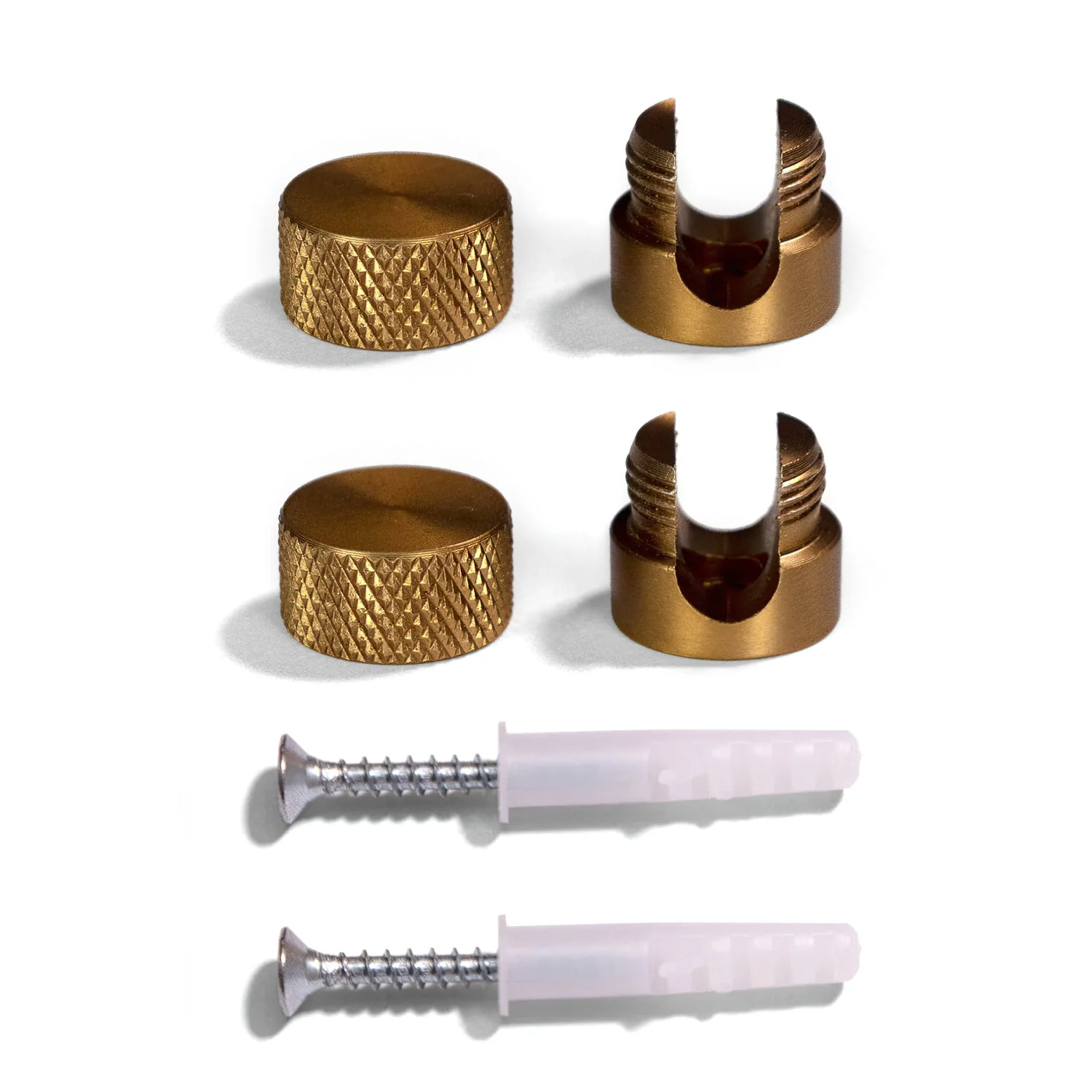 Sarè – Wandbefestigung, Kabeldurchführung aus Metall für Textilkabel – Mattbronze - Image 2