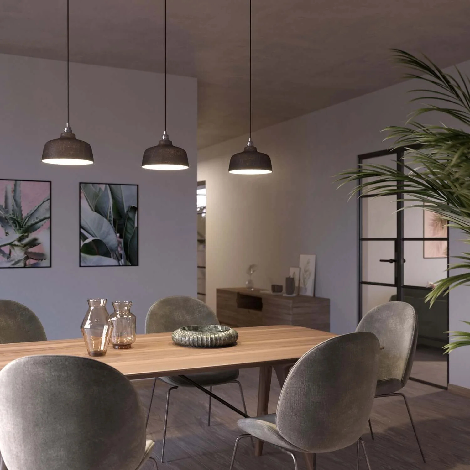Schirm Coppa aus Keramik, Materia-Kollektion – Made in Italy – Corten-Effekt - Image 2
