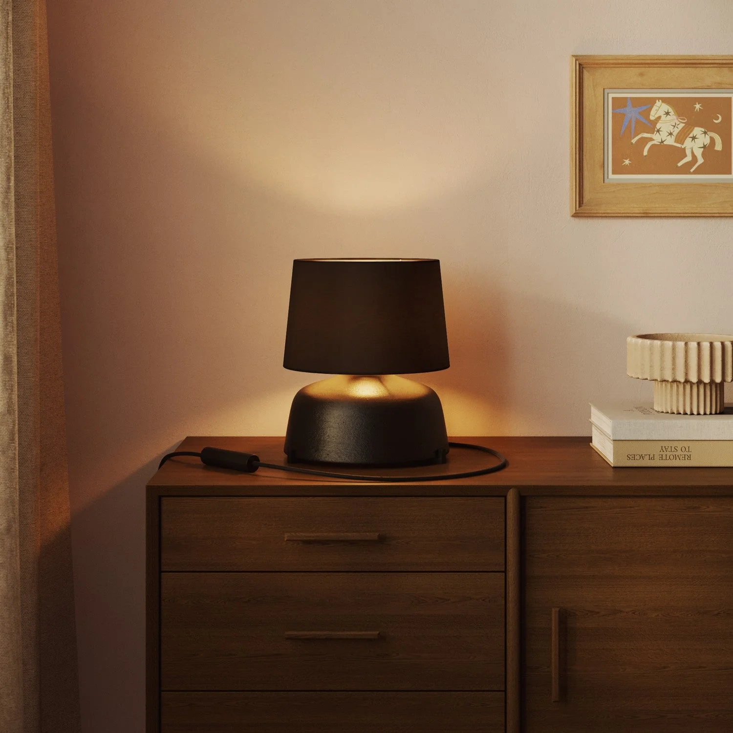Lampenschirm Athena mit E27 Fassung für Tisch- oder Stehlampe – Made in Italy – Teletta Anthrazit - Image 2