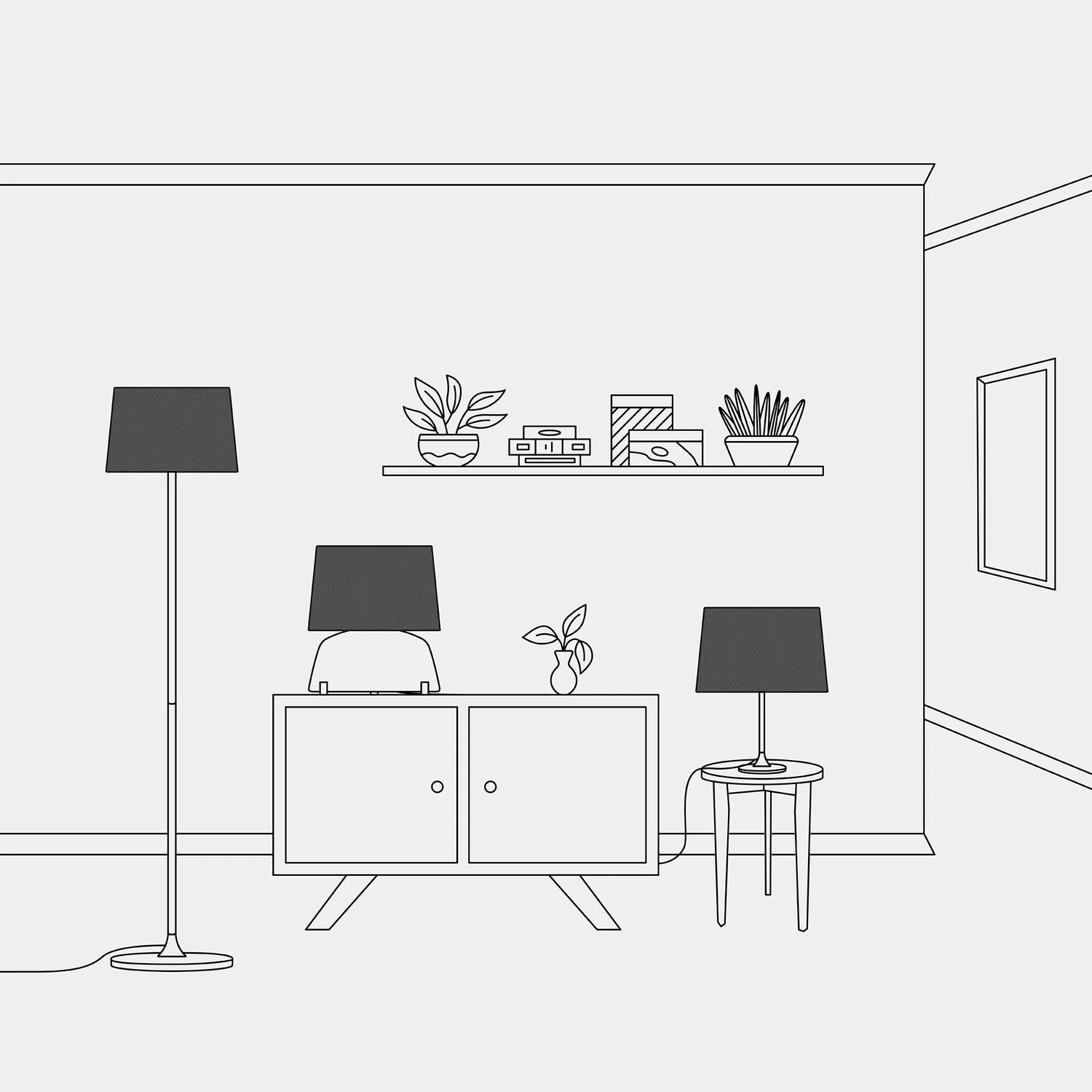 Lampenschirm Athena mit E27 Fassung für Tisch- oder Stehlampe – Made in Italy – Teletta Anthrazit - Image 5