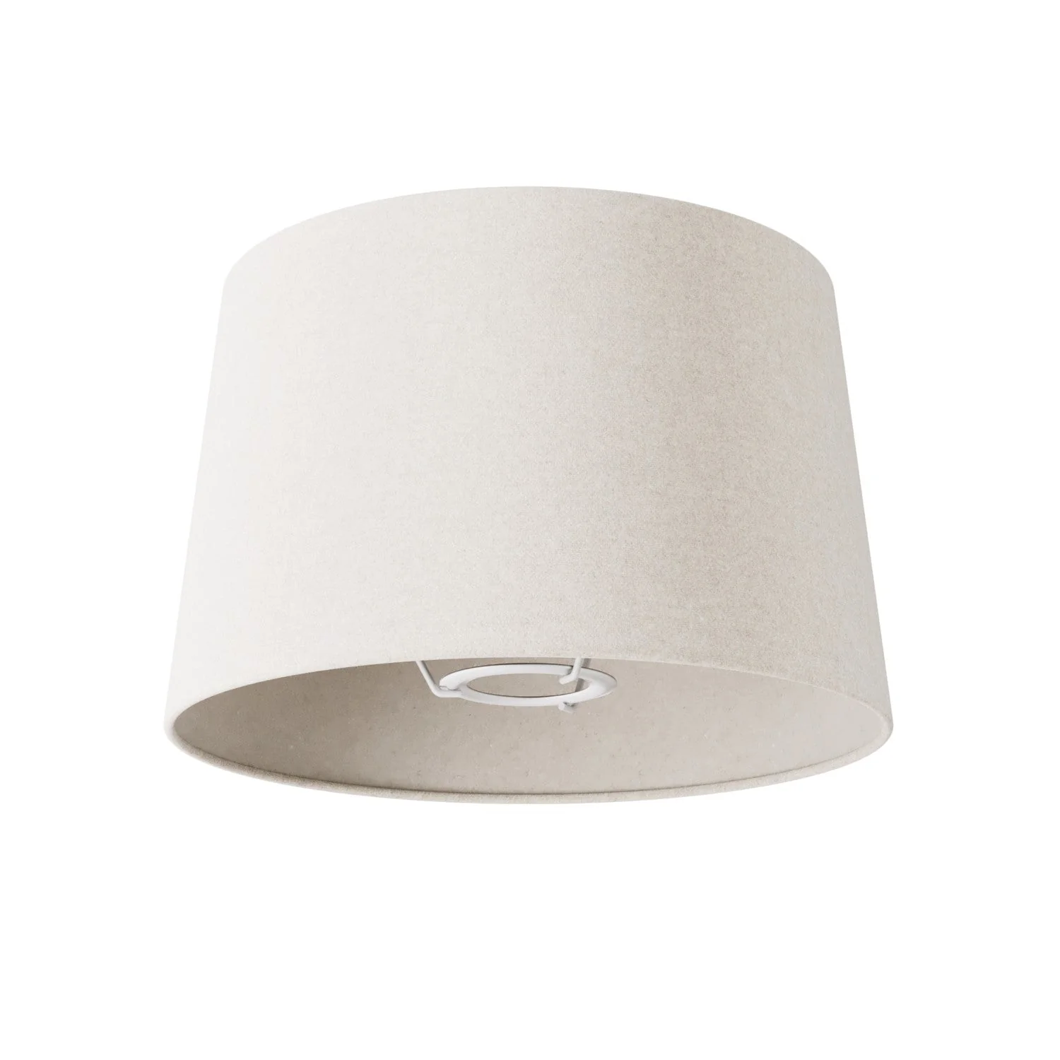 Athena Lampenschirm mit E27-Fassung für Tisch- oder Stehleuchte - Made in Italy - Wolle Sand