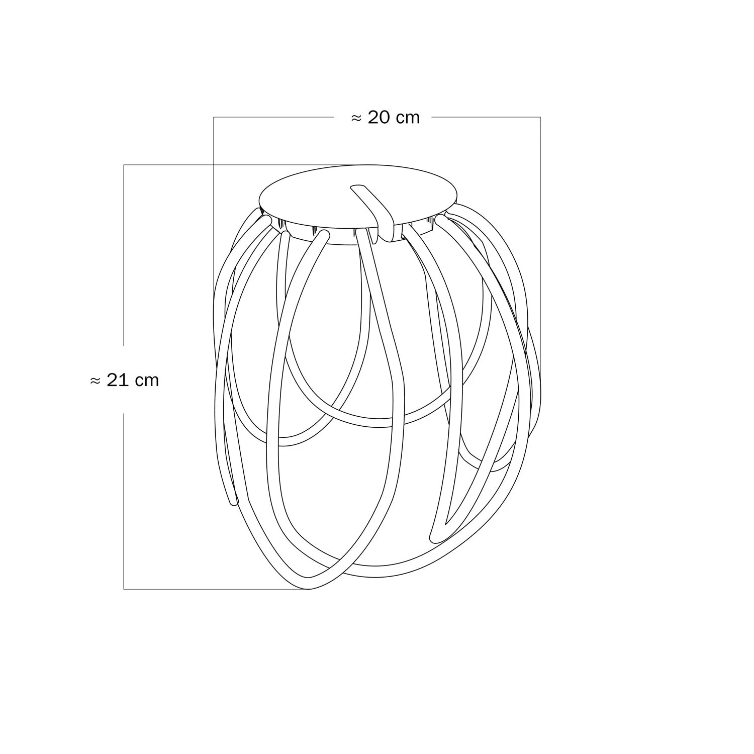 Cablò-Lampenschirm multicolor 50 cm und Lollipop-Kabel - Image 6