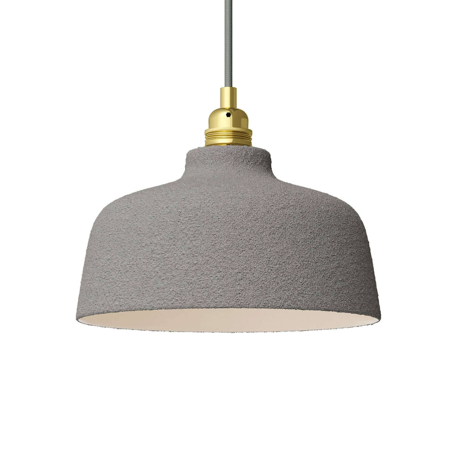 Kelch-Lampenschirm aus Keramik, Kollektion Materia - Made in Italy - Zementoptik