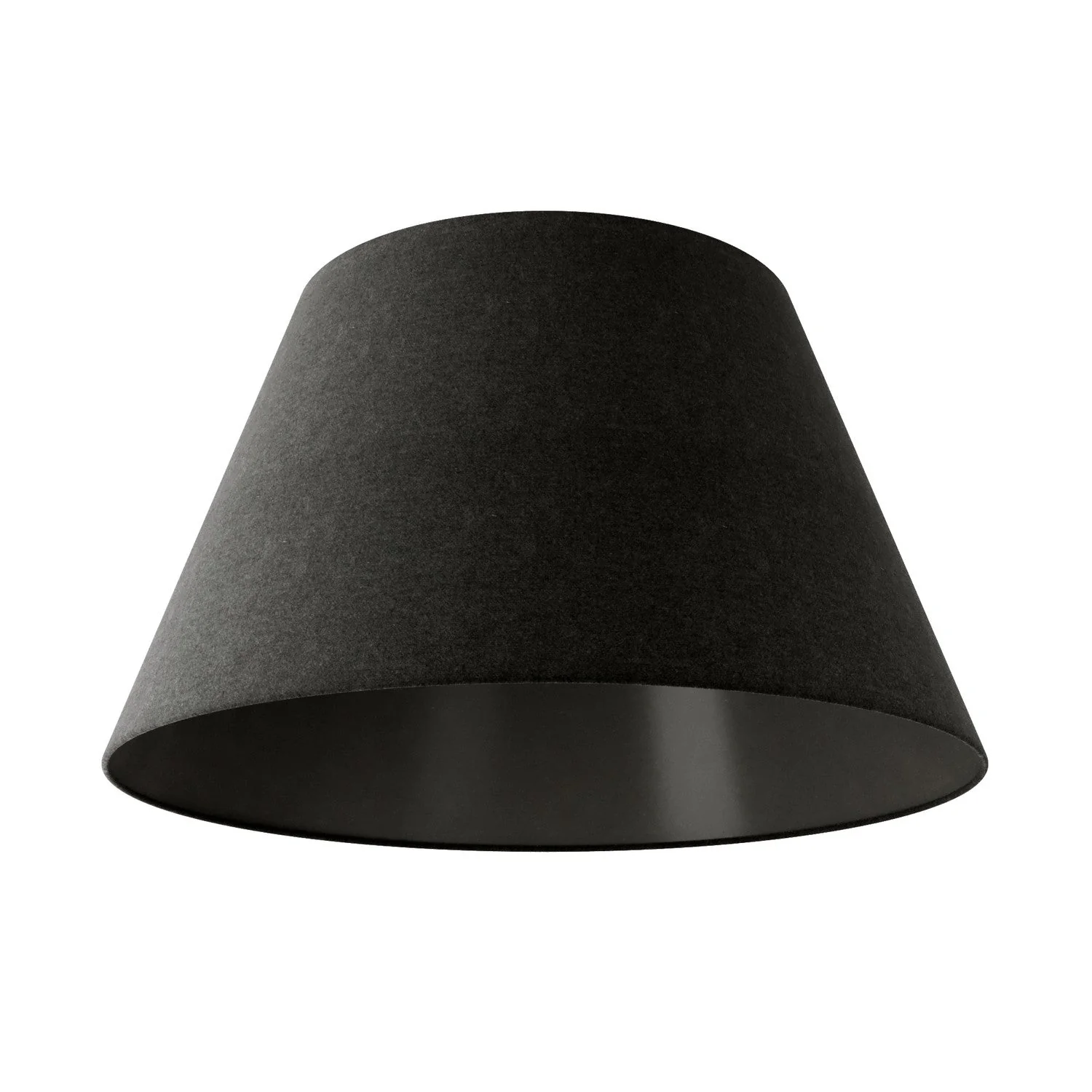 Impero Lampenschirm L für Pendelleuchten mit E27-Fassung – Made in Italy – Dunkelgraue Wolle