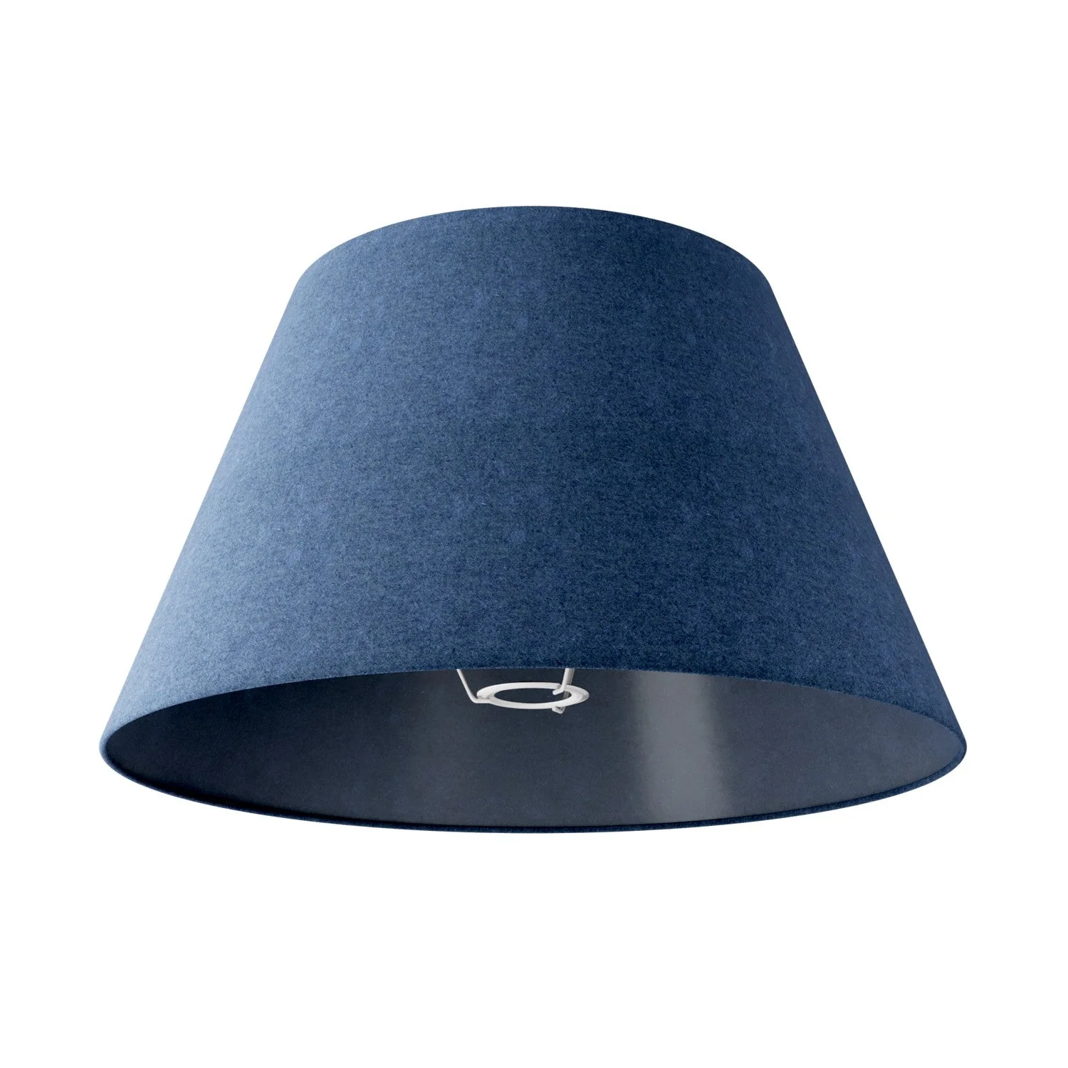 Lampenschirm Impero L für Tisch- oder Wandleuchte mit E27-Sockel – Made in Italy – Blaue Wolle