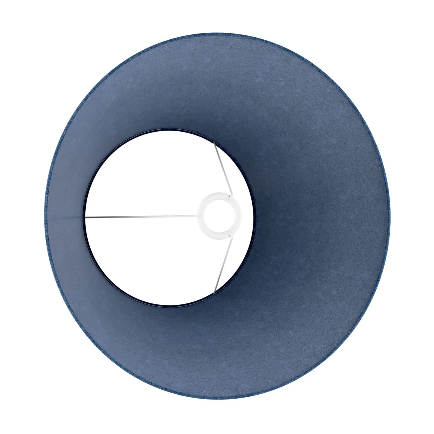 Lampenschirm Impero L für Tisch- oder Wandleuchte mit E27-Sockel – Made in Italy – Blaue Wolle - Image 3
