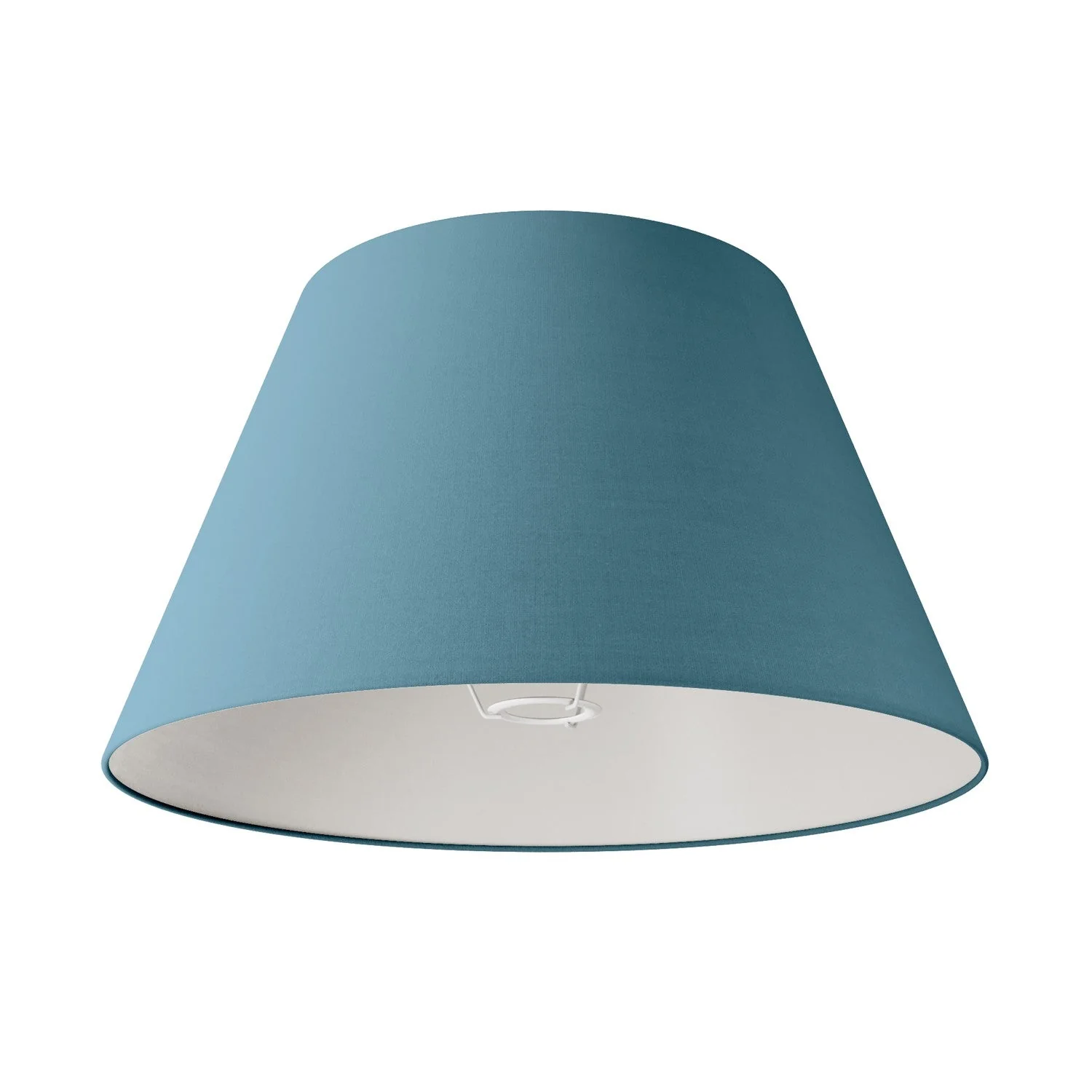 Impero Lampenschirm L für Tisch- oder Wandleuchte mit E27-Fassung – Made in Italy – Stoff Hellblau