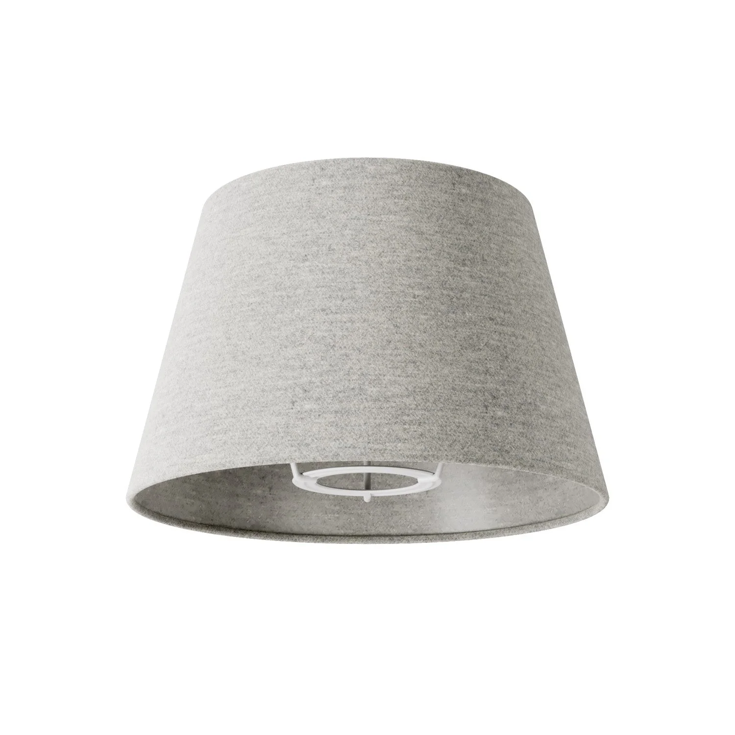 Impero S Lampenschirm mit E27-Fassung für Tisch- oder Wandleuchte - Made in Italy - Hellgraue Wolle