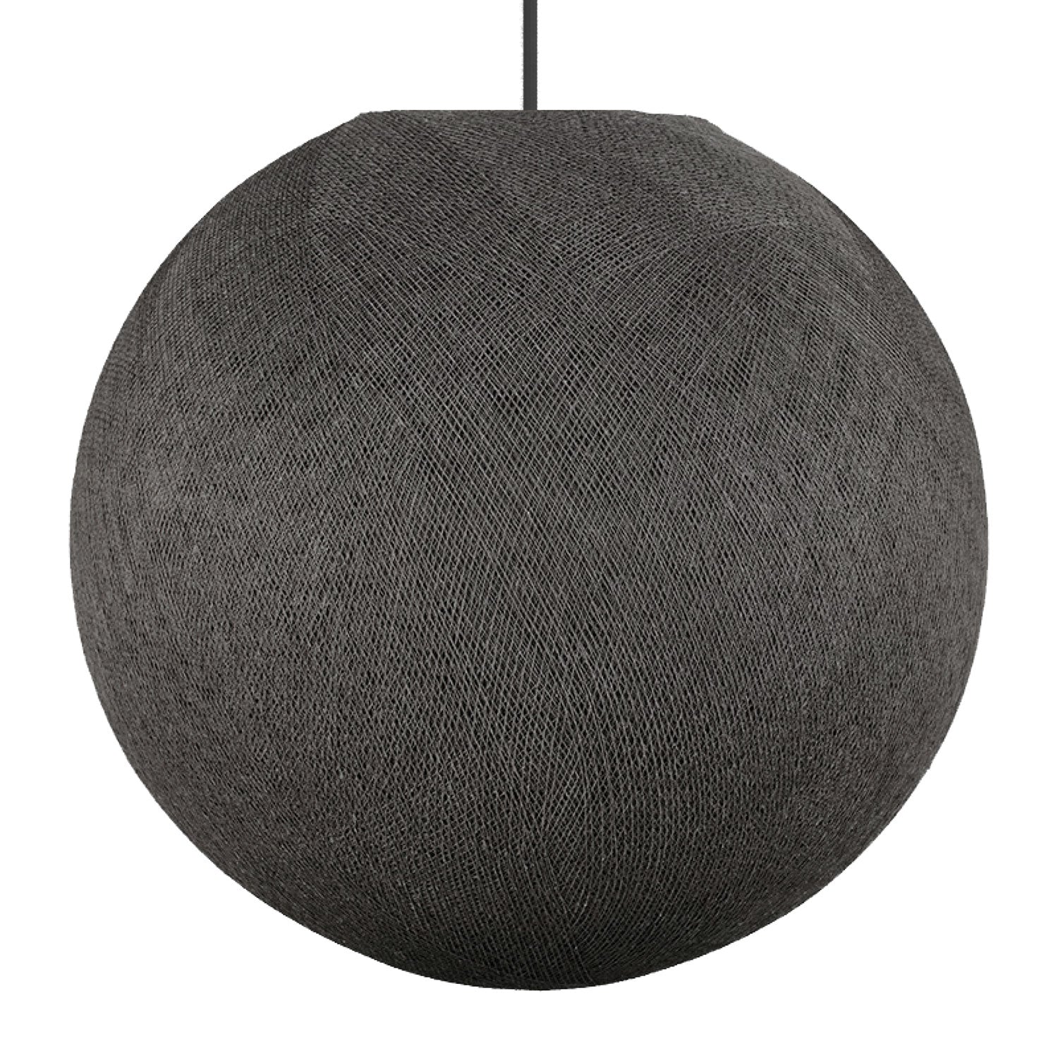 Sfera Light Lampenschirm aus handgefertigtem Faden – Polyester Anthrazitgrau