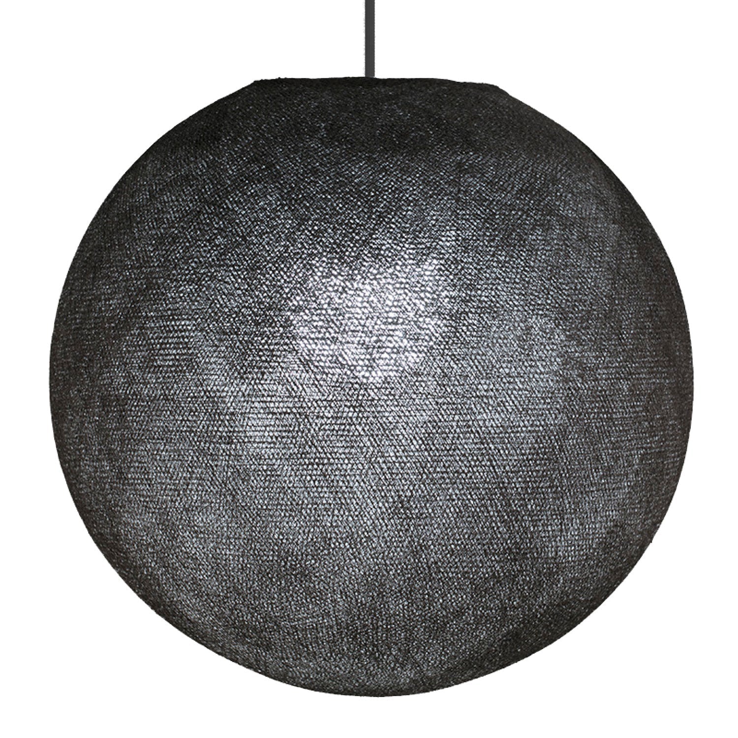 Sfera Light Lampenschirm aus handgefertigtem Faden – Polyester Anthrazitgrau - Image 2