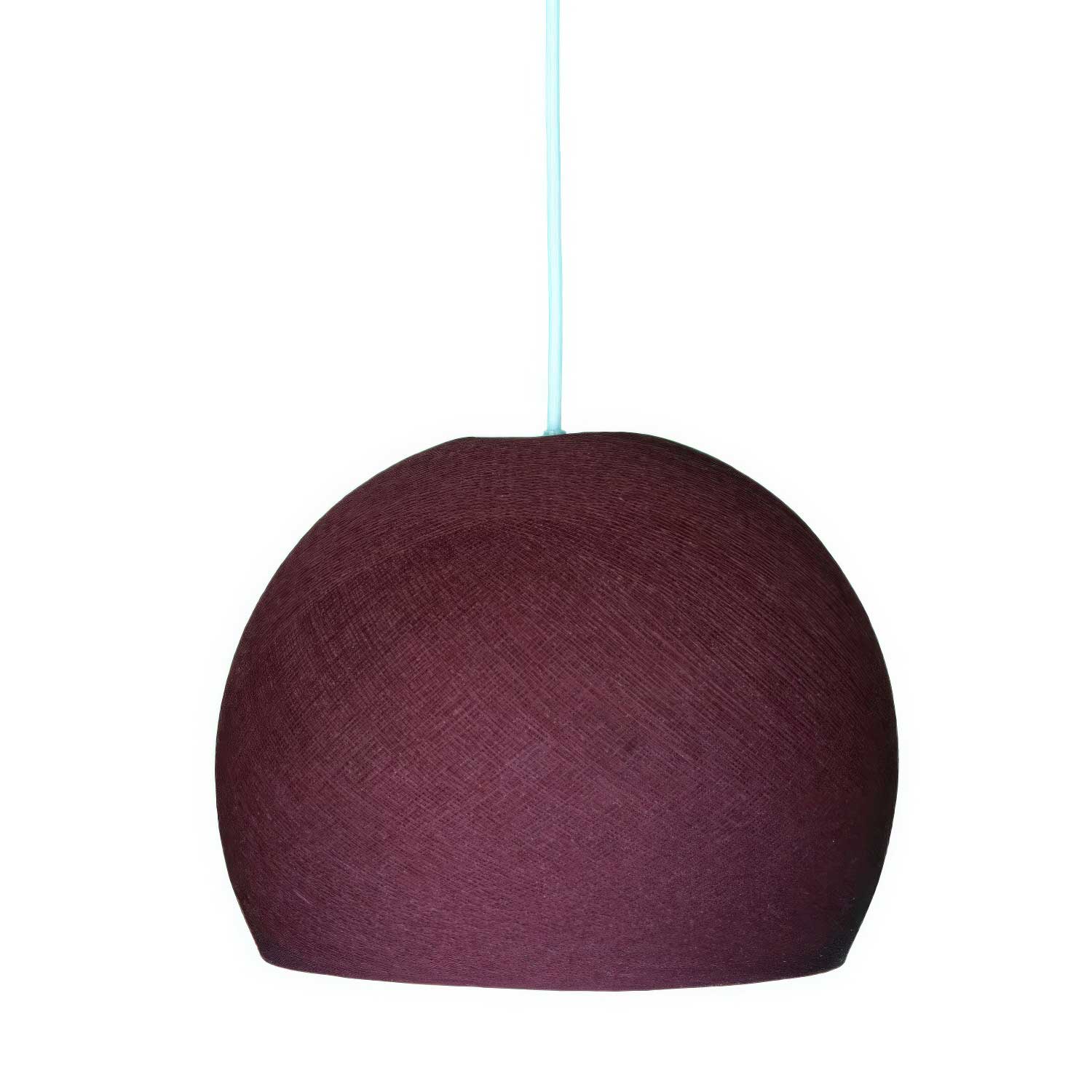 Kuppelschirm aus 100% handgearbeitetem Fadendraht – Polyester Merlot
