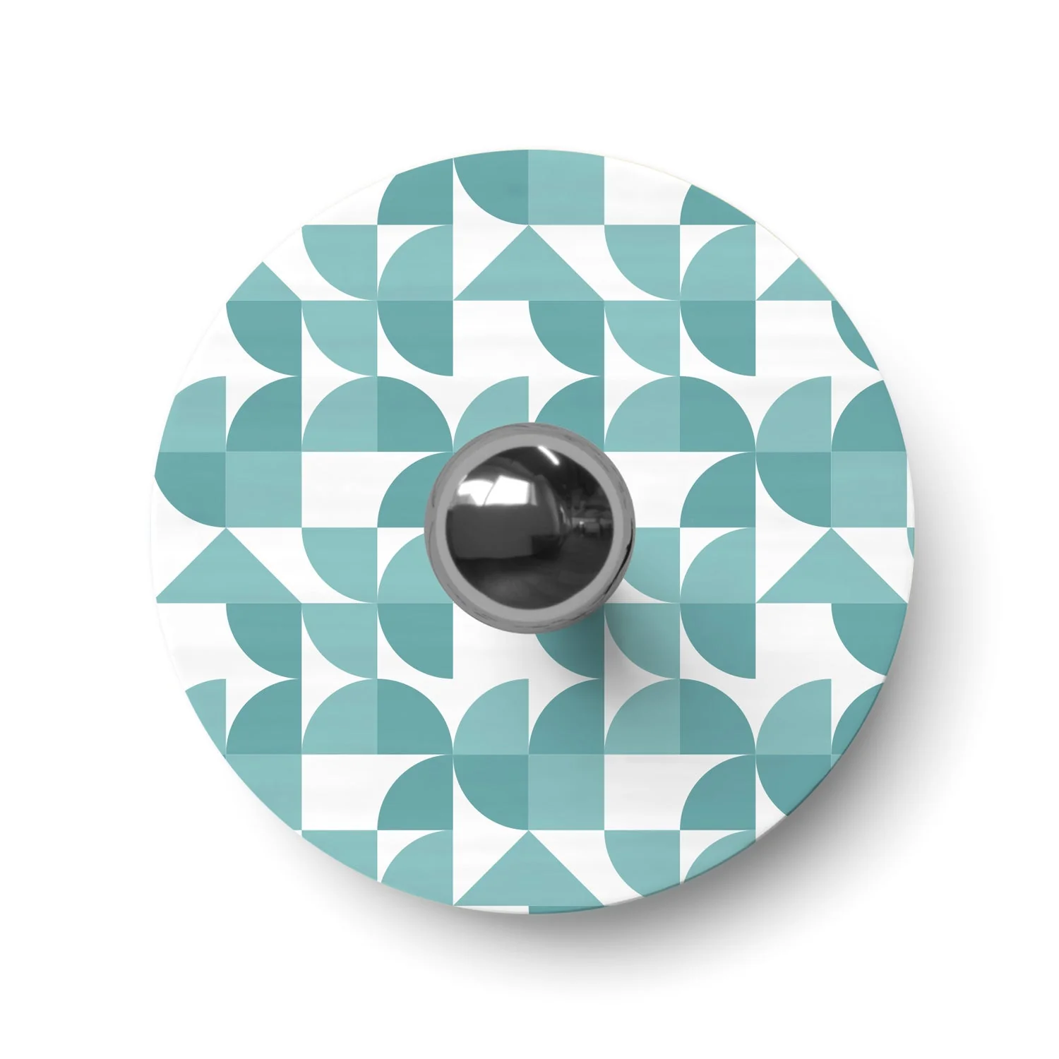 Mini-Teller-Lampenschirm Ellepì mit geometrischen Mustern 'Kaleidoscope' Geometrie 3, Durchmesser 24 cm – Made in Italy - Image 3