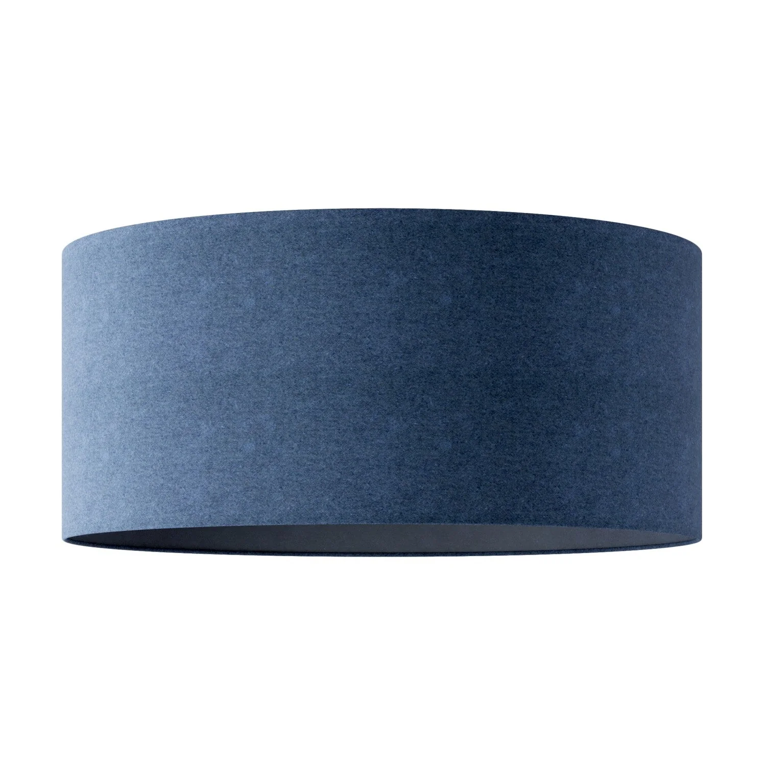 Zylindro XXL Lampenschirm aus Stoff mit E27-Fassung – Made in Italy – Blaues Schurwollgewebe