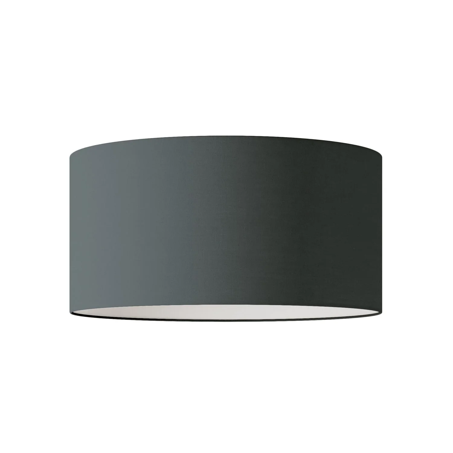 Lampenschirm Zylinder XL aus Stoff mit E27-Fassung – Made in Italy – Teletta Dunkelgrau